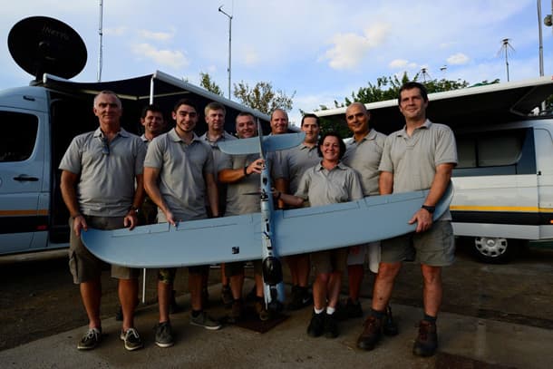 Drones poaching team