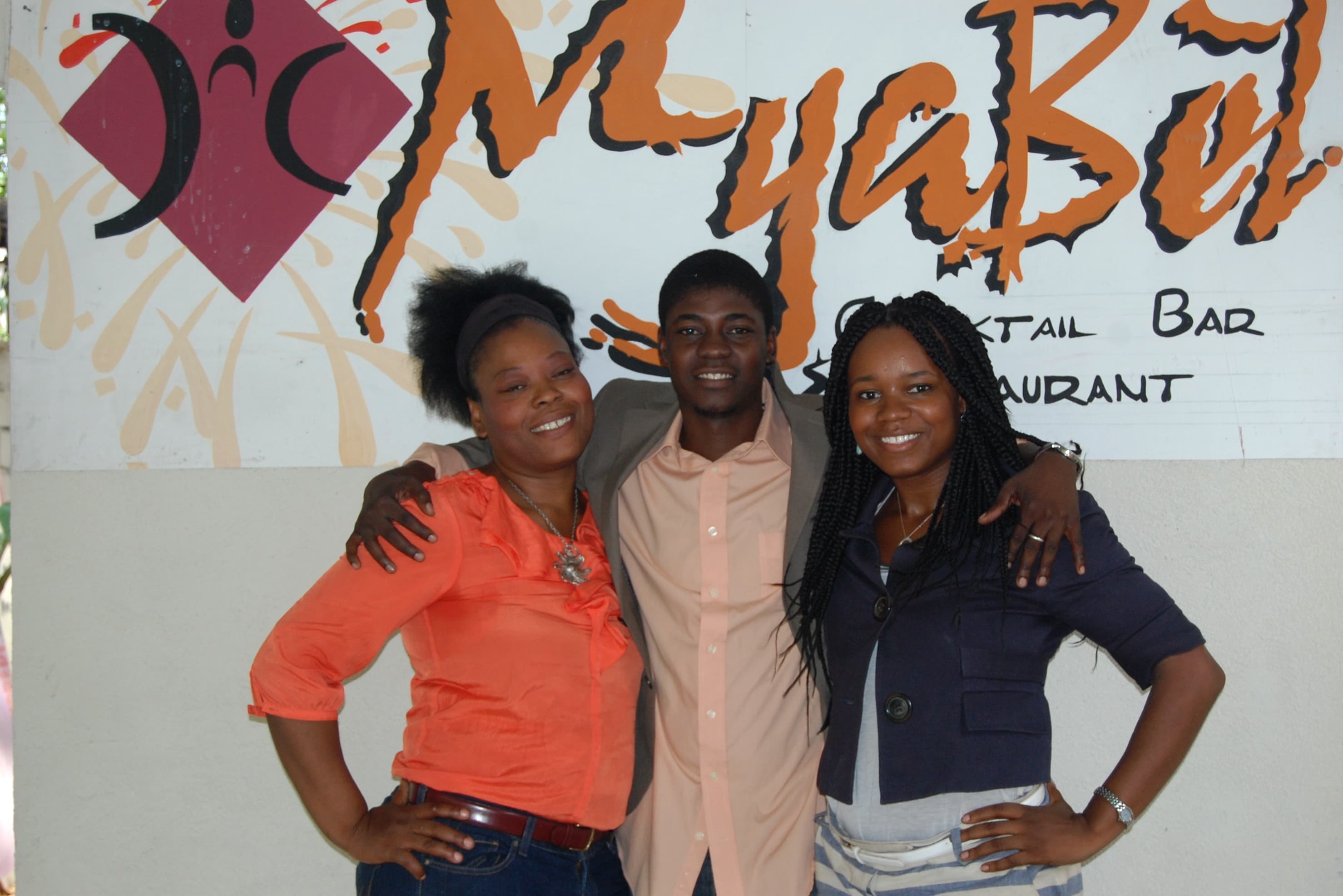 The founding partners of Haiti's Myabèl restaurant