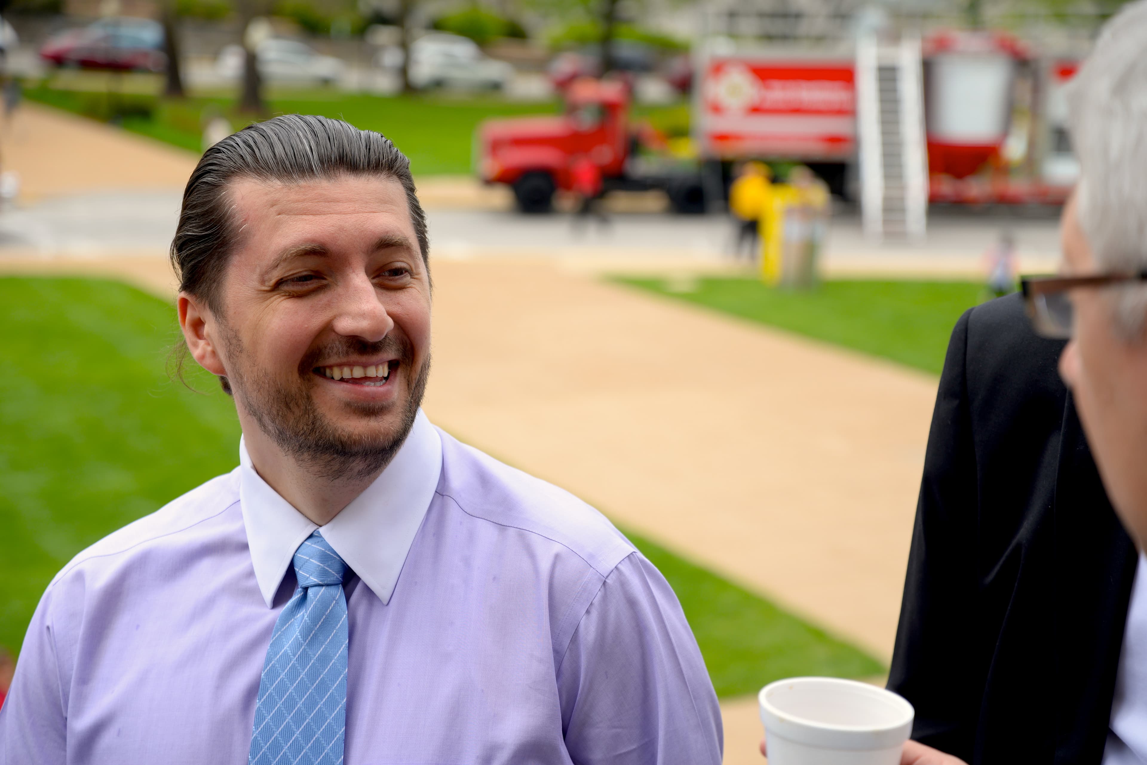 Portrait of man, outdoors