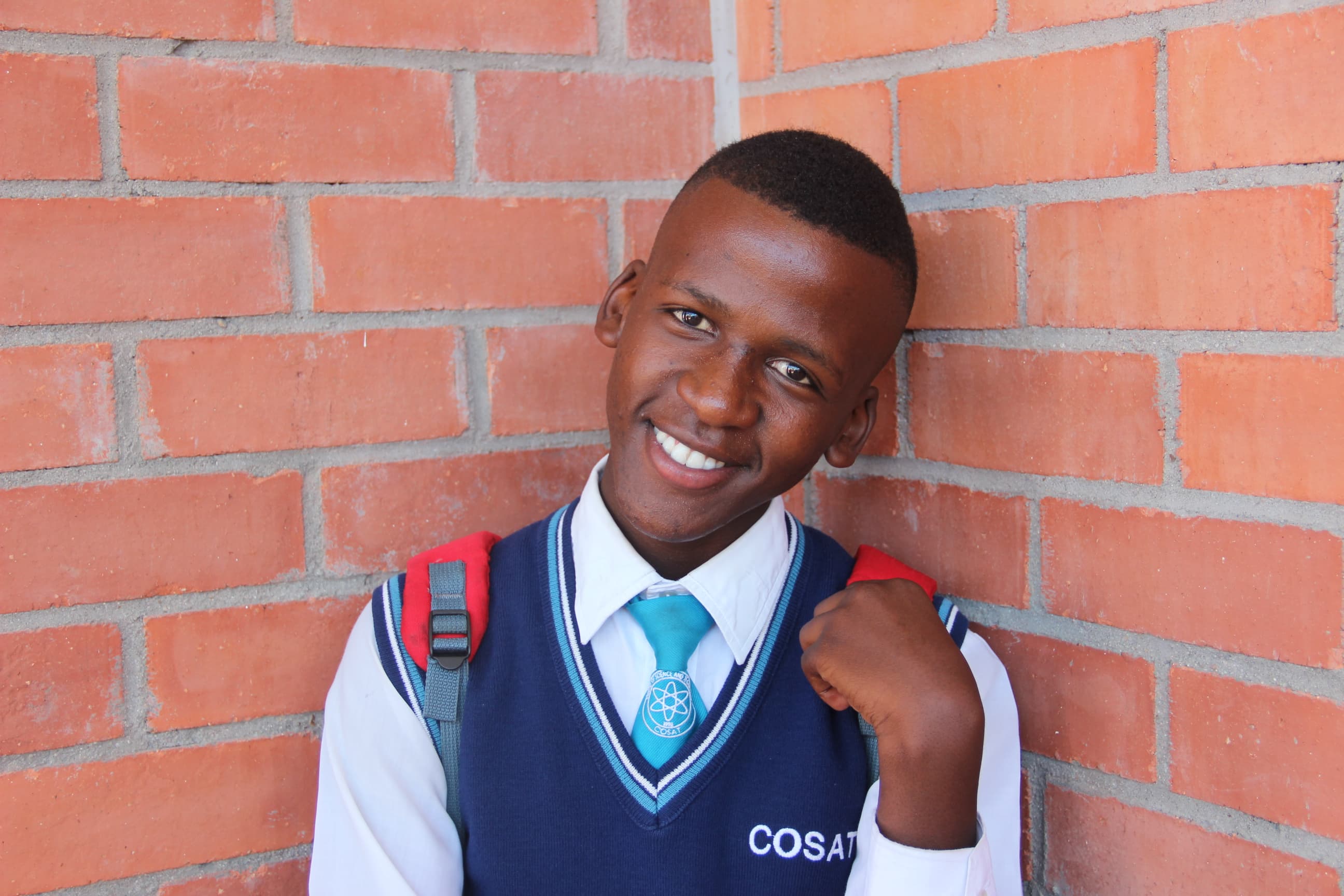 Sapang, a tenth grader, is taking physics for the first time.