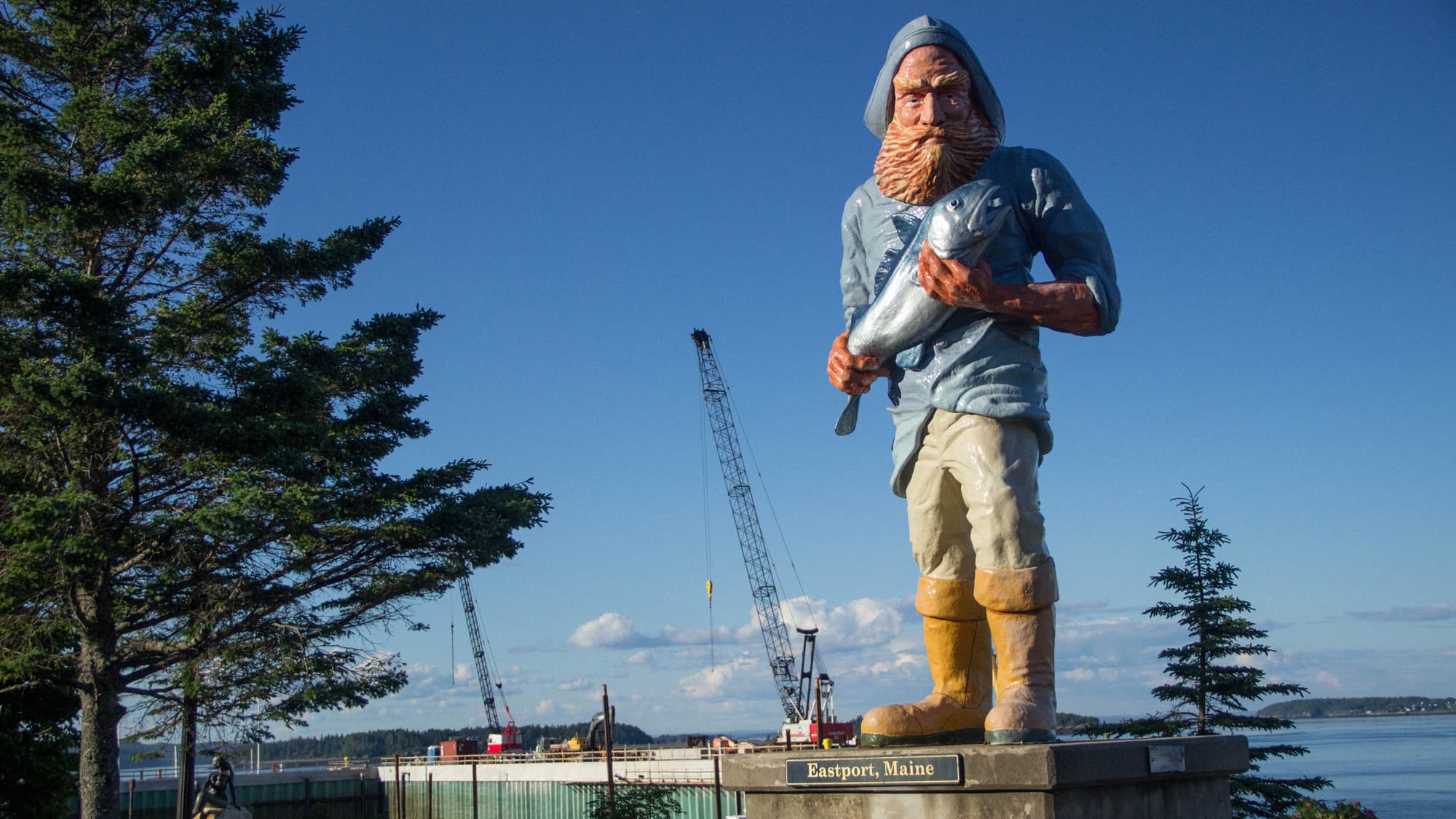 Downtown Eastport, Maine: Estimated population 1,352. This area was once jam-packed with sardine factories. Downtown Eastport, Maine: estimated population 1,352. This area was jam-packed with sardine factories 100 years ago.