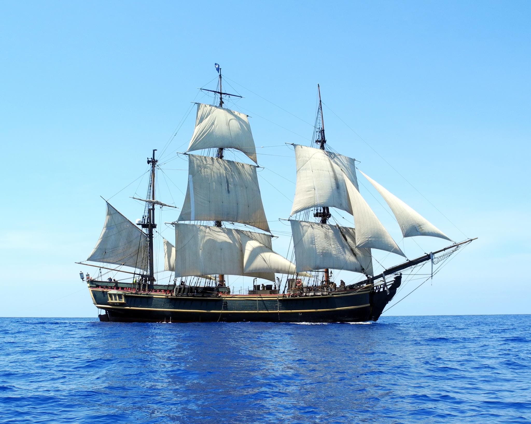 The re-created HMS Bounty, which sank in Hurricane Sandy in 2012.