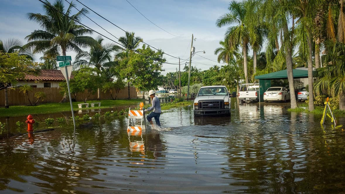 For cities along Florida's Atlantic coast, flooding from high tides has already become a reality. Fort Lauderdale, Fla., September 2015.