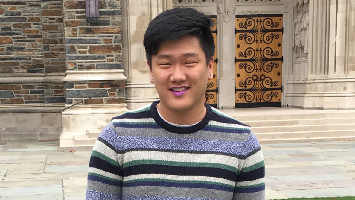 Ji-Ho Park on the Duke University campus