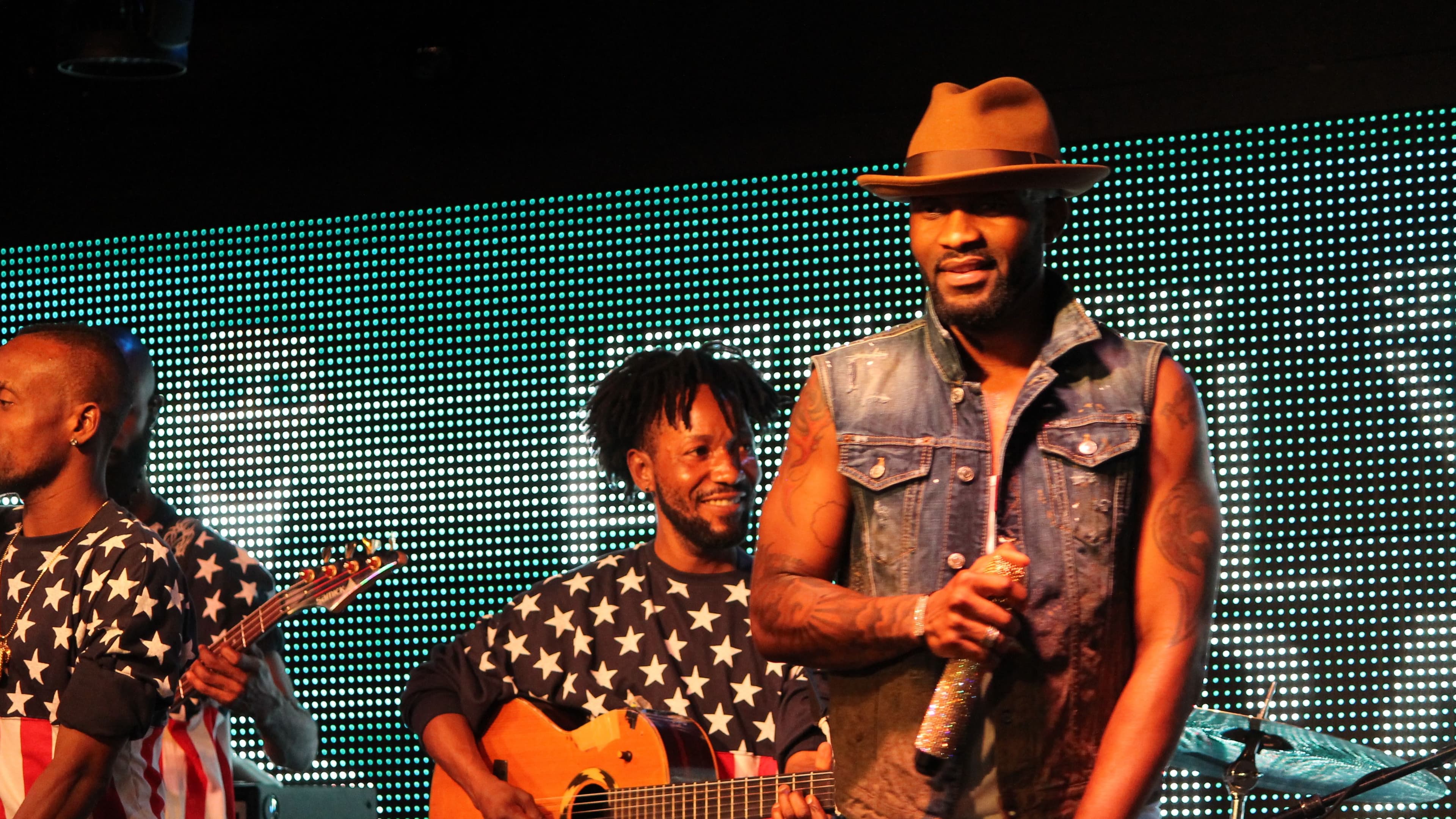 Fally Ipupa is shown live in New York on Labor Day 2015.