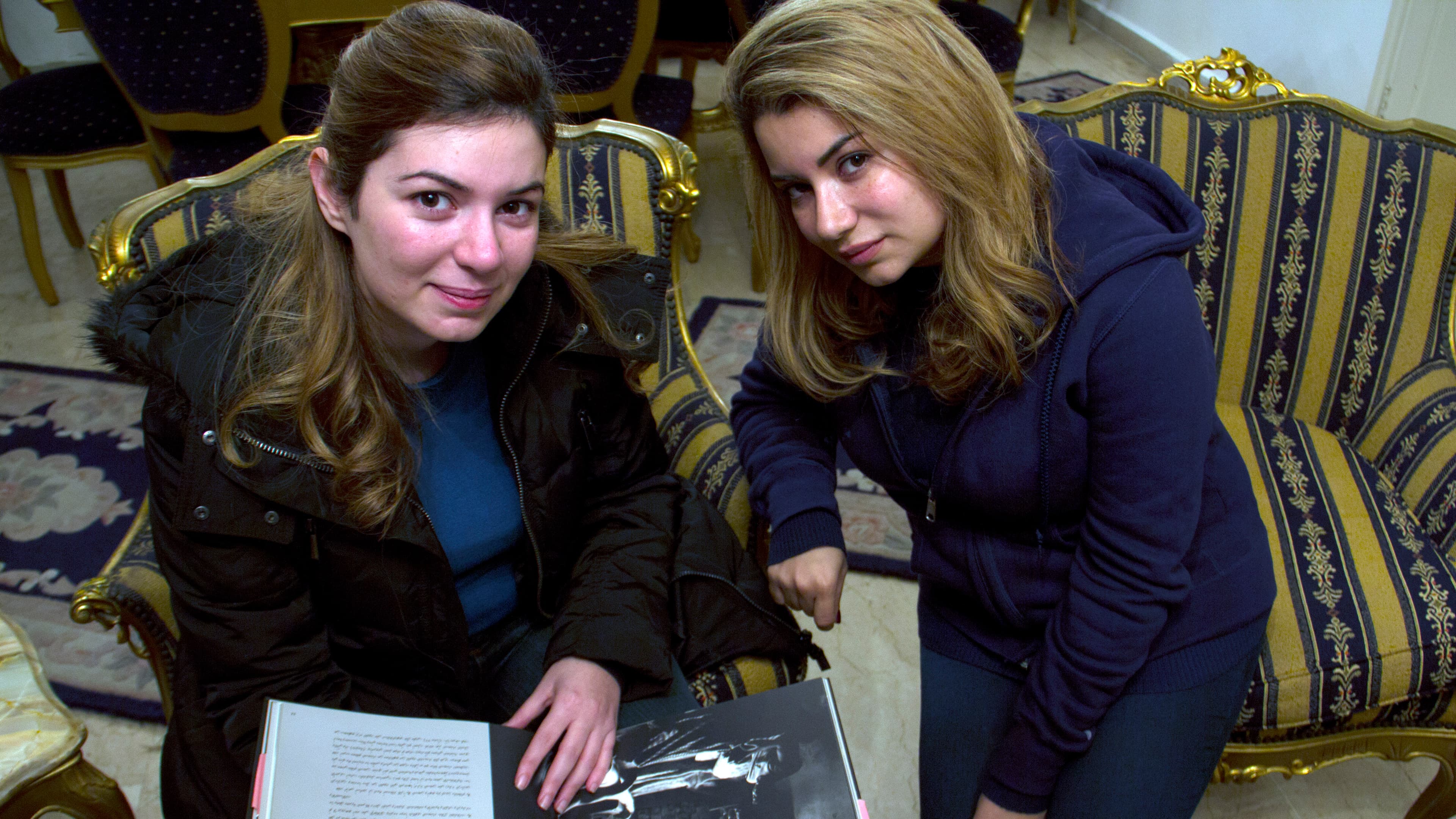 Maya and Nancy Yamout, sisters who have spent the last two years interviewing accused militants in Roumieh prison.