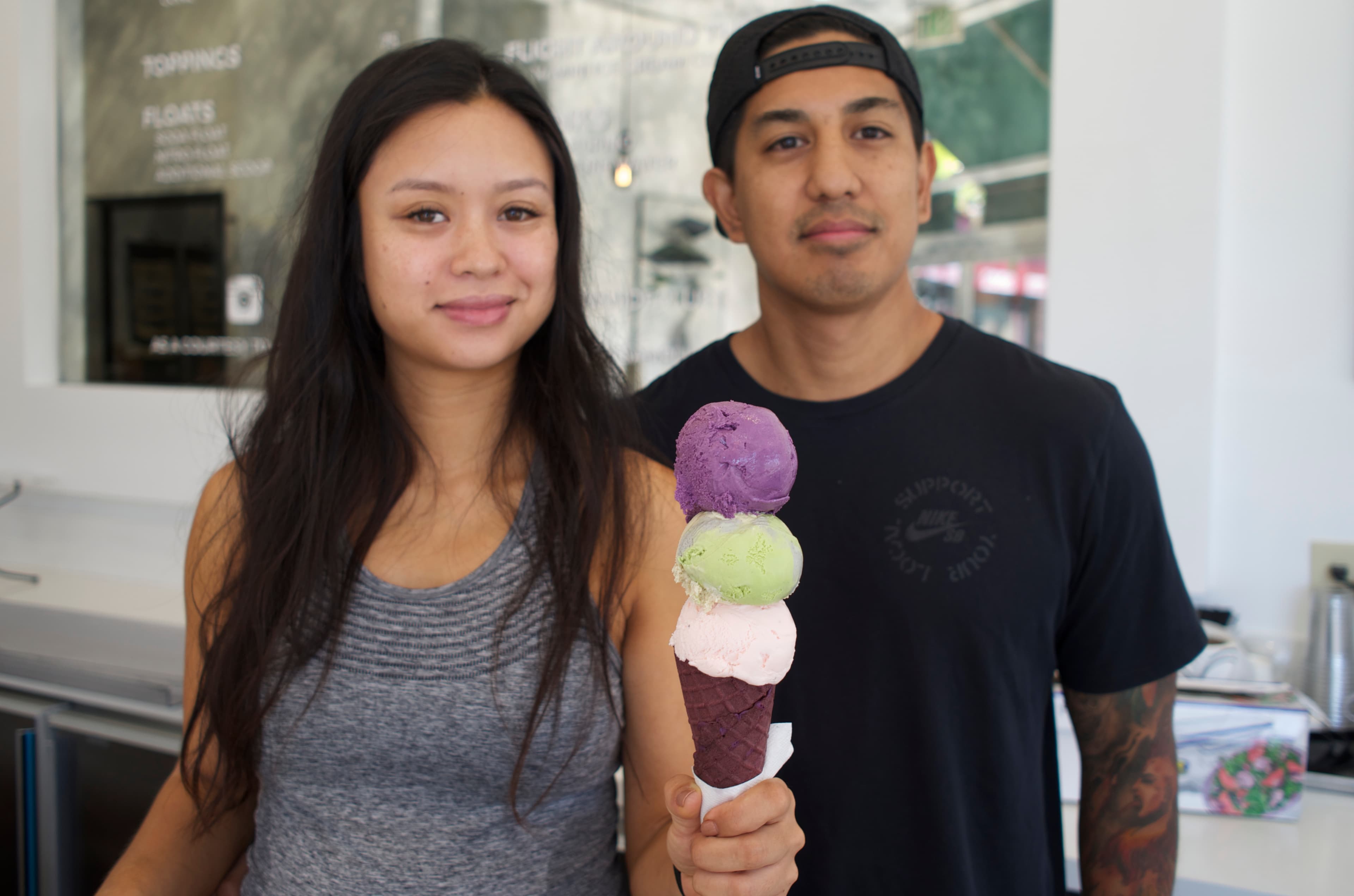 Ube ice cream