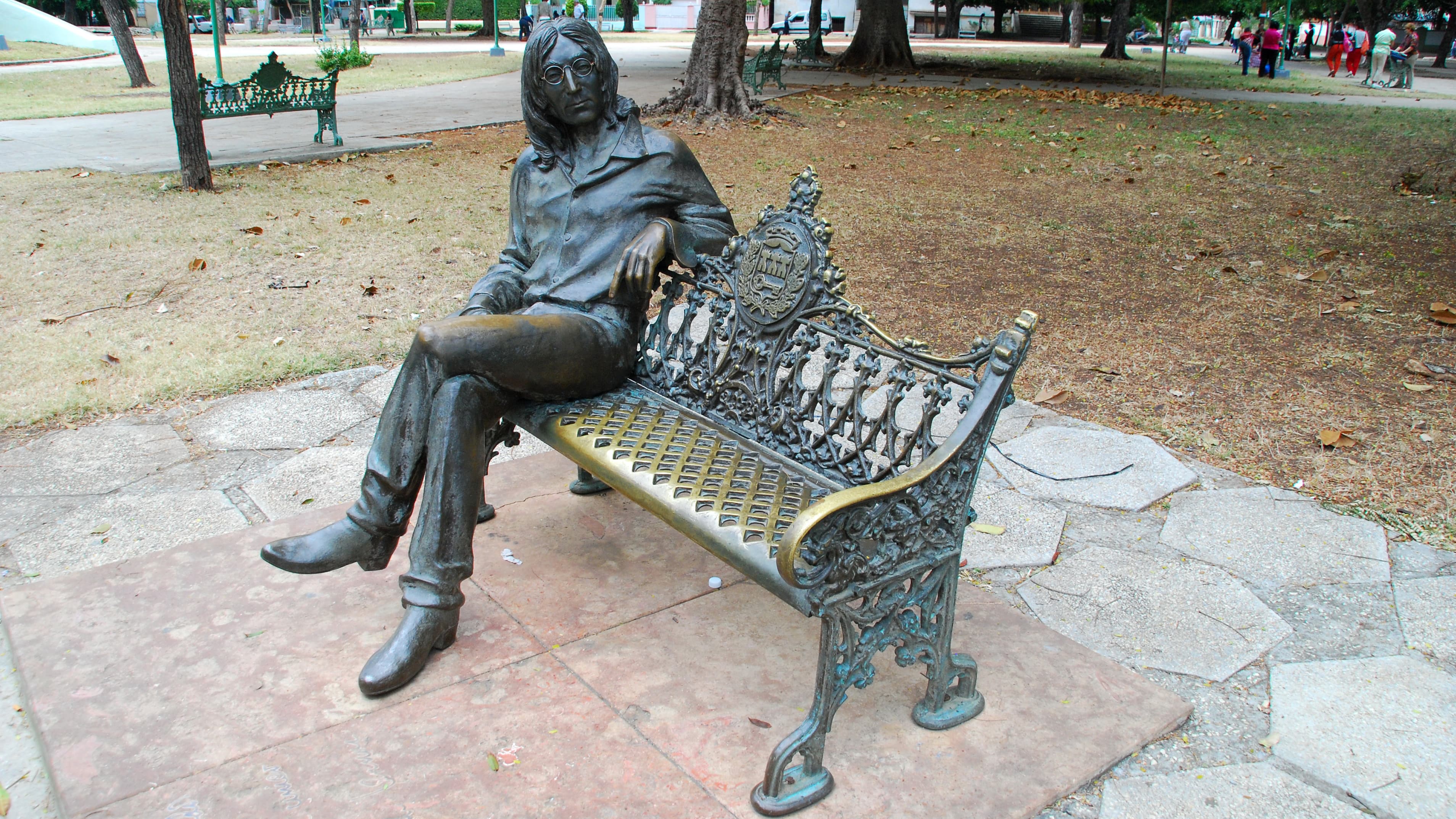 Lennon sculture in Havana, Cuba