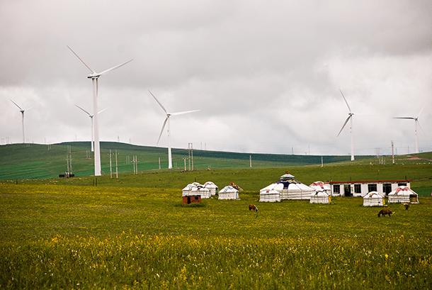 Windmills in China