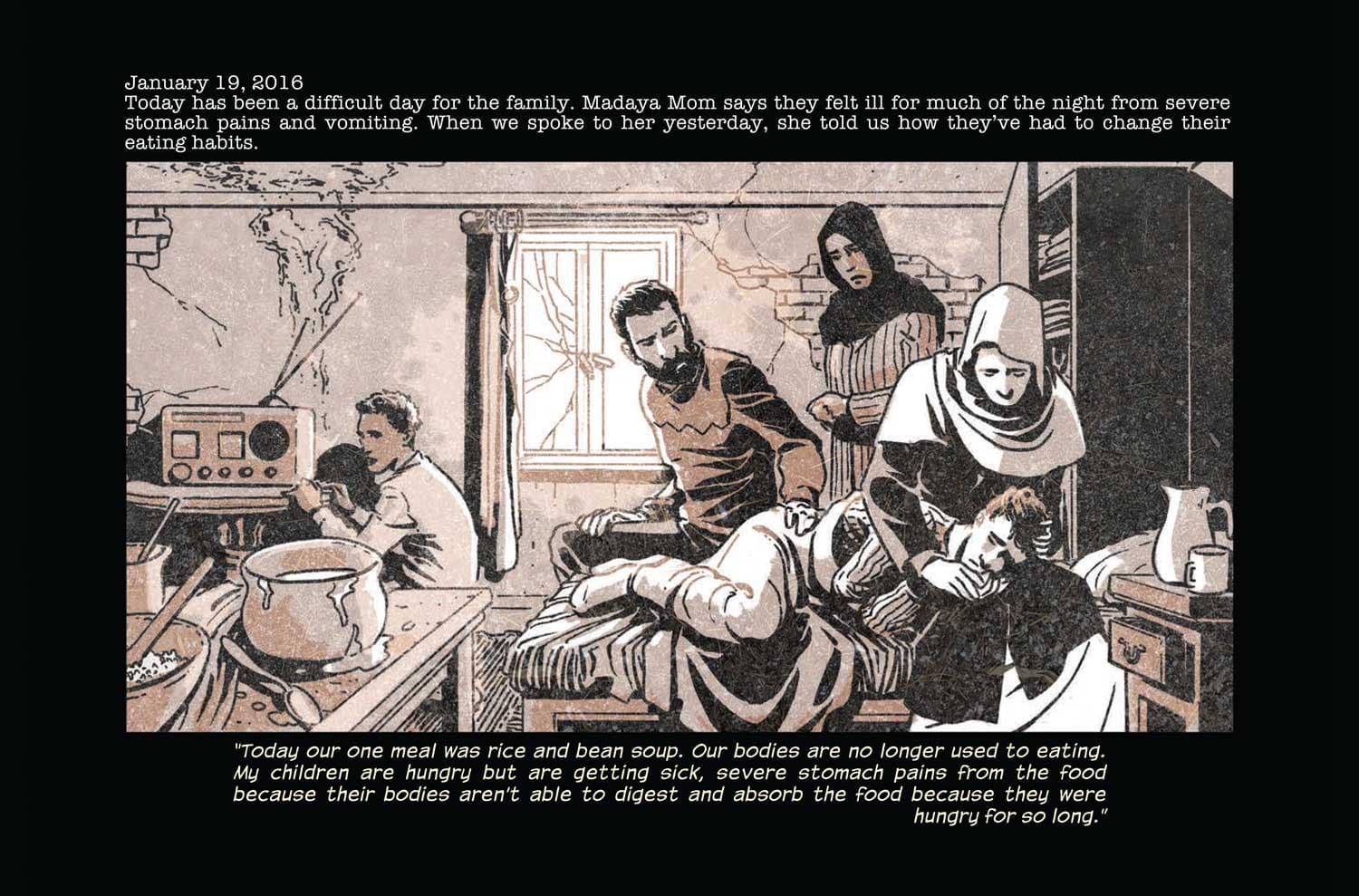 The new digital comic "Madaya Mom" gives life to a story TV cameras can't reach.