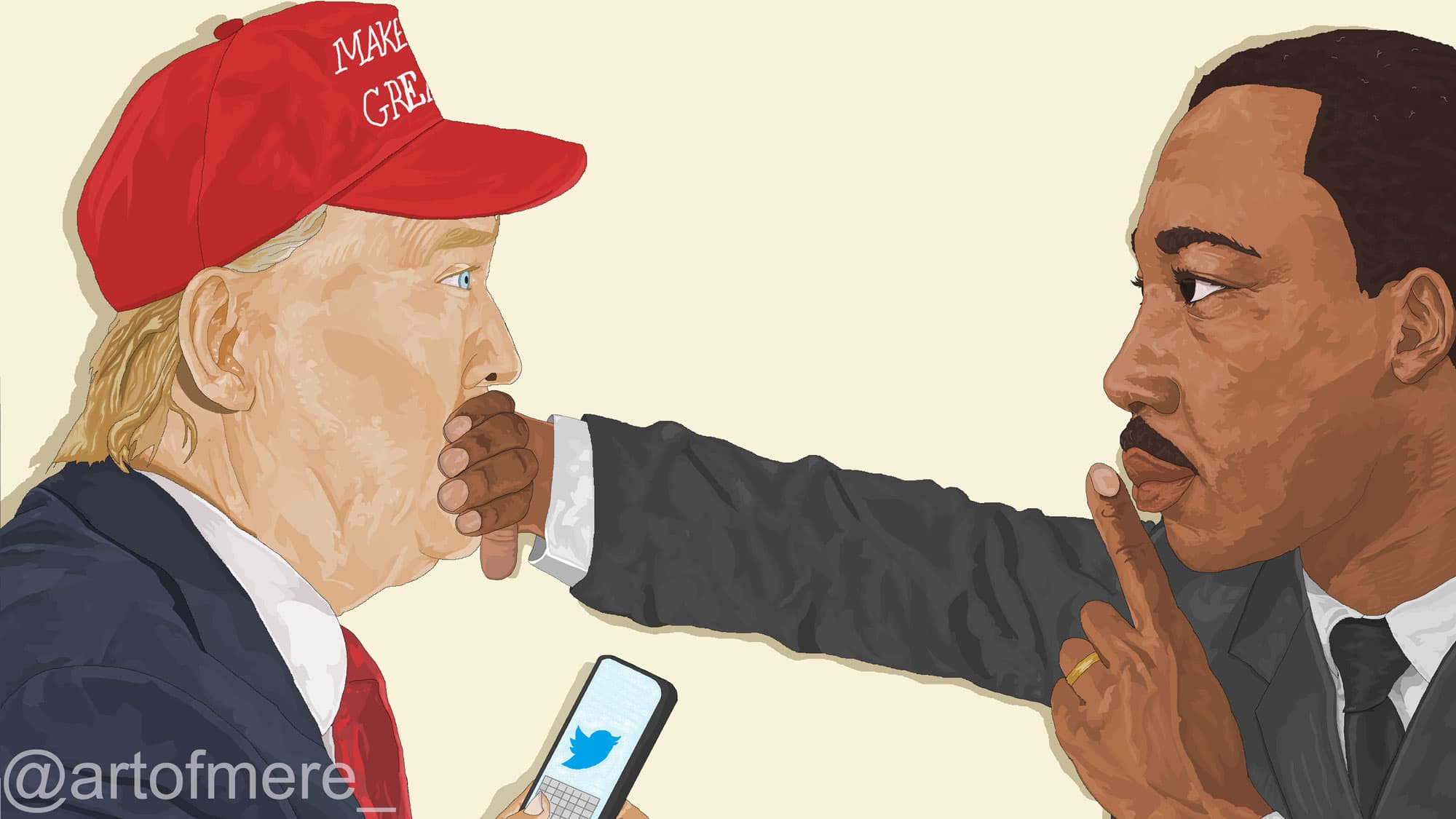 My Brother's Keeper, print by artist Watson Mere