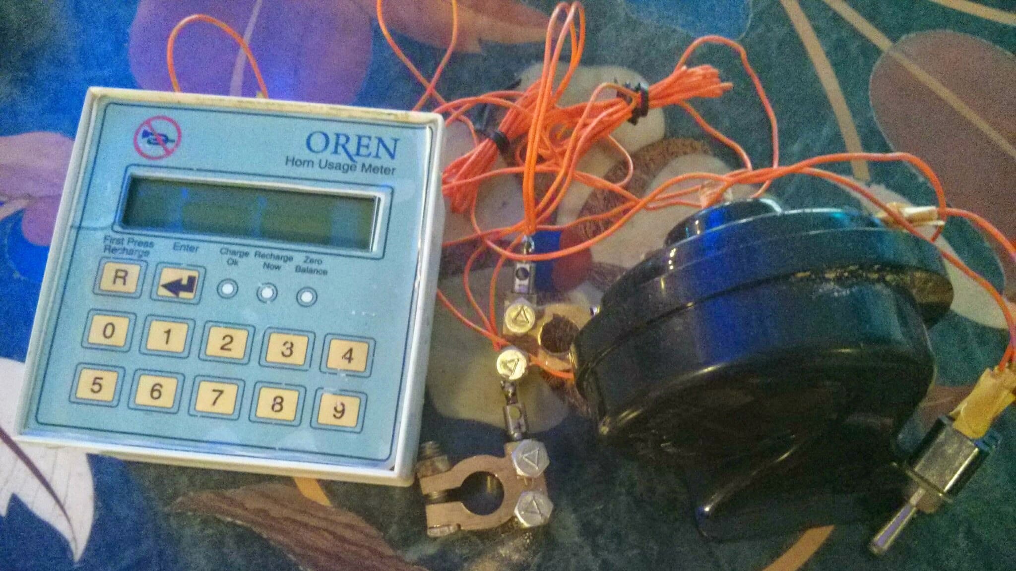 The horn usage meter called Oren, developed by Indian economist Jayraj Salgaonkar.