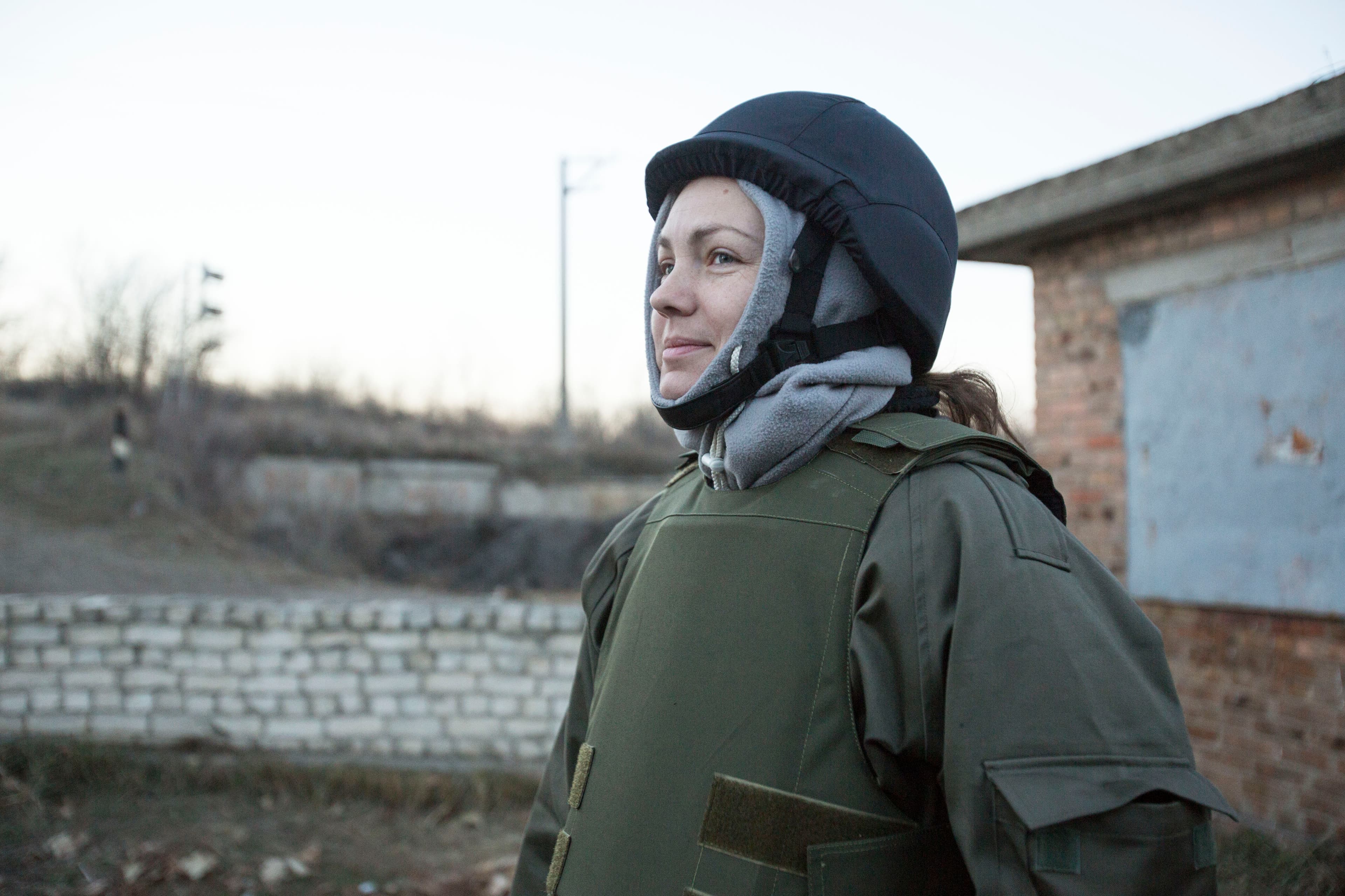 Anna Sandalova, the founder of Help the Army of Ukraine delivered supplies to Ukraine's cash-strapped soldiers in Artemovsk, Donetsk so they could build winter shelters.