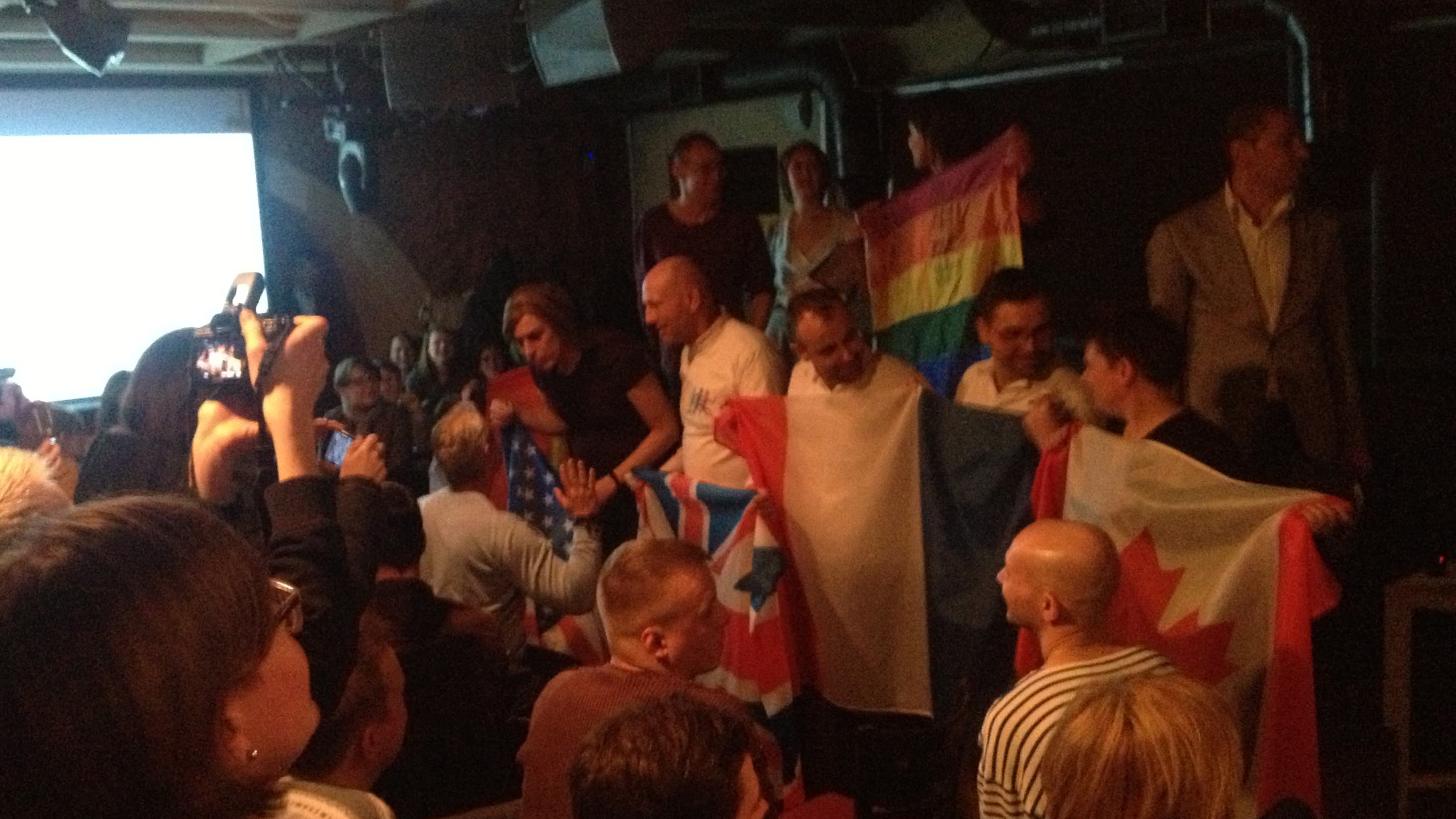 The ad hoc opening ceremony to the 'Open Games' in Moscow.