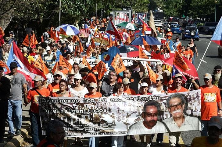 Oscar López Rivera and Jose Perez Gonzalez in San Juan, Puerto Rico, October 8, 2006