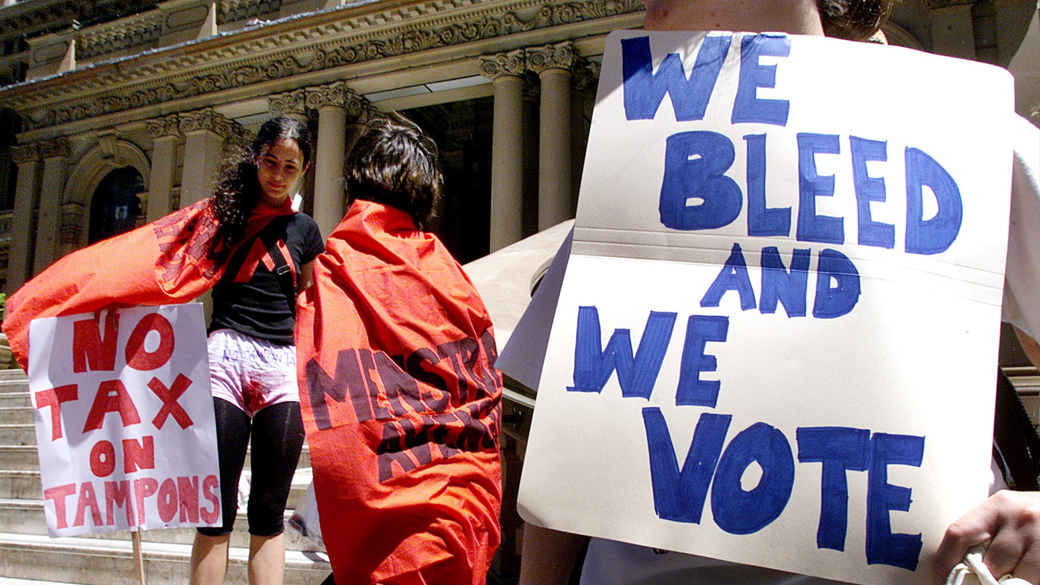 Tampon tax protest 2