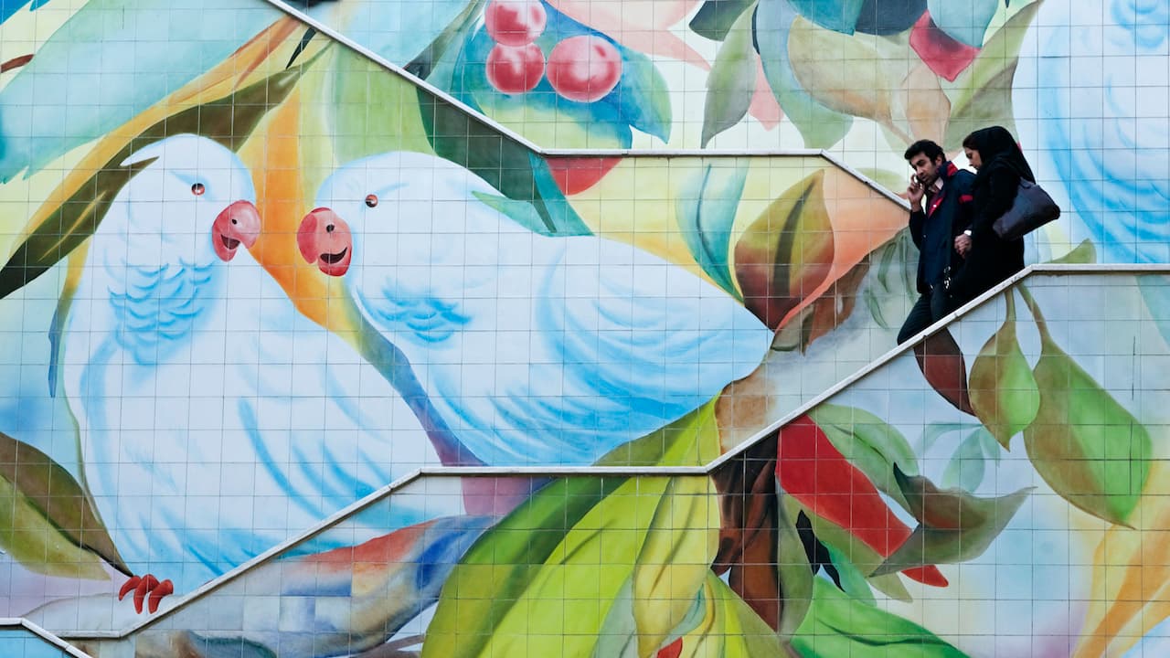 Tehran mural