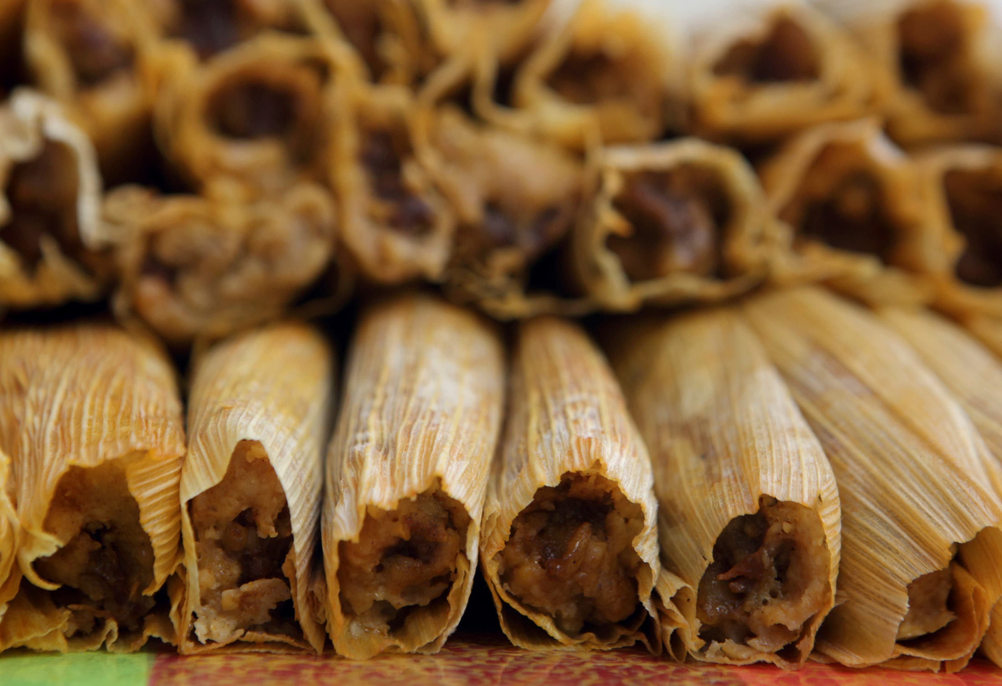 Tamales prepared for the holidays are seen at Delicious Tamales in San Antonio, Texas, December 14, 2012.
