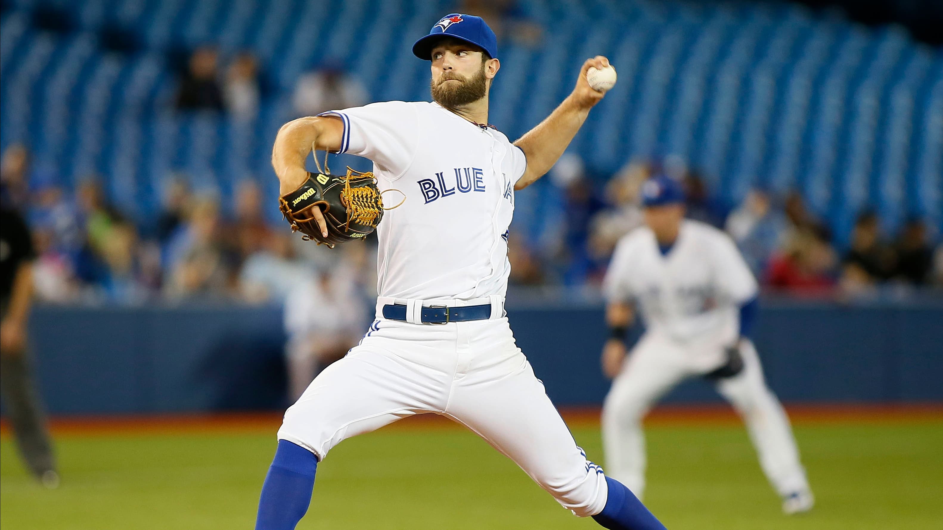 Toronto Blue Jays starting pitcher Daniel Norris throws against the Tampa Bay Rays in the fourth inning at the Rogers Centre.