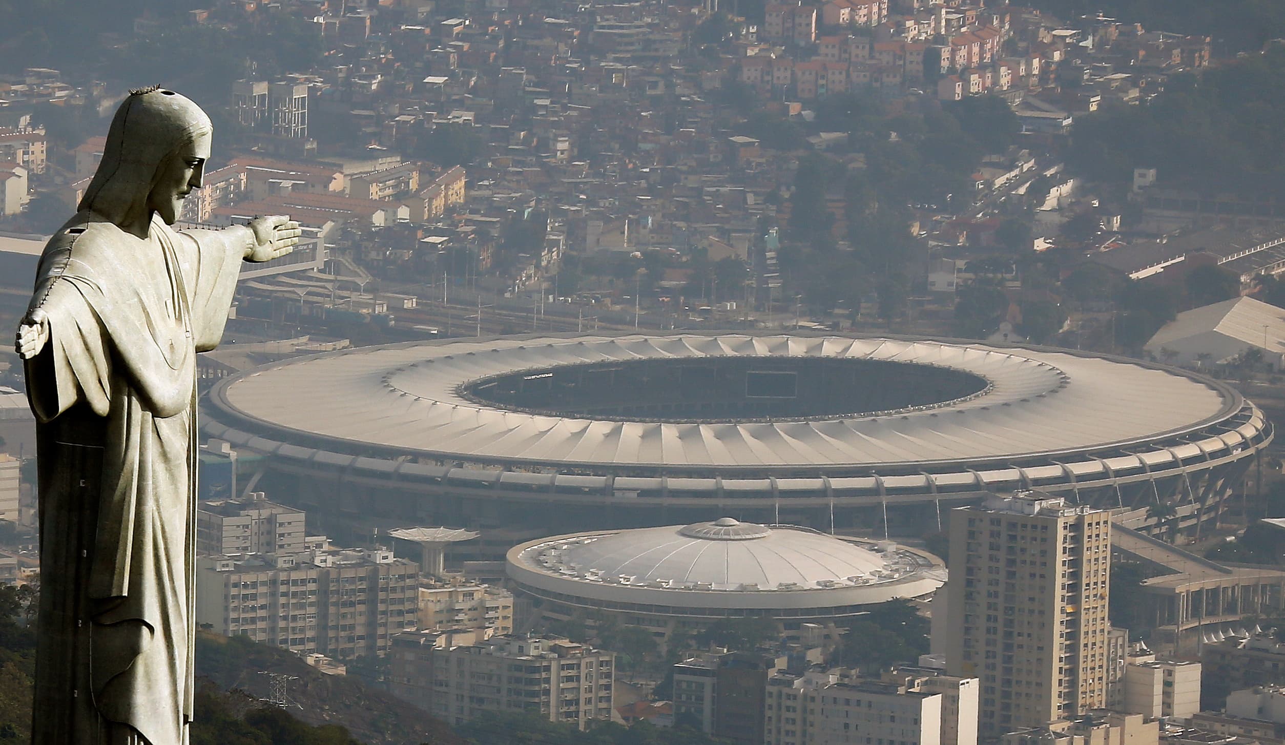 Christ the Redeemer state overlooking Rio