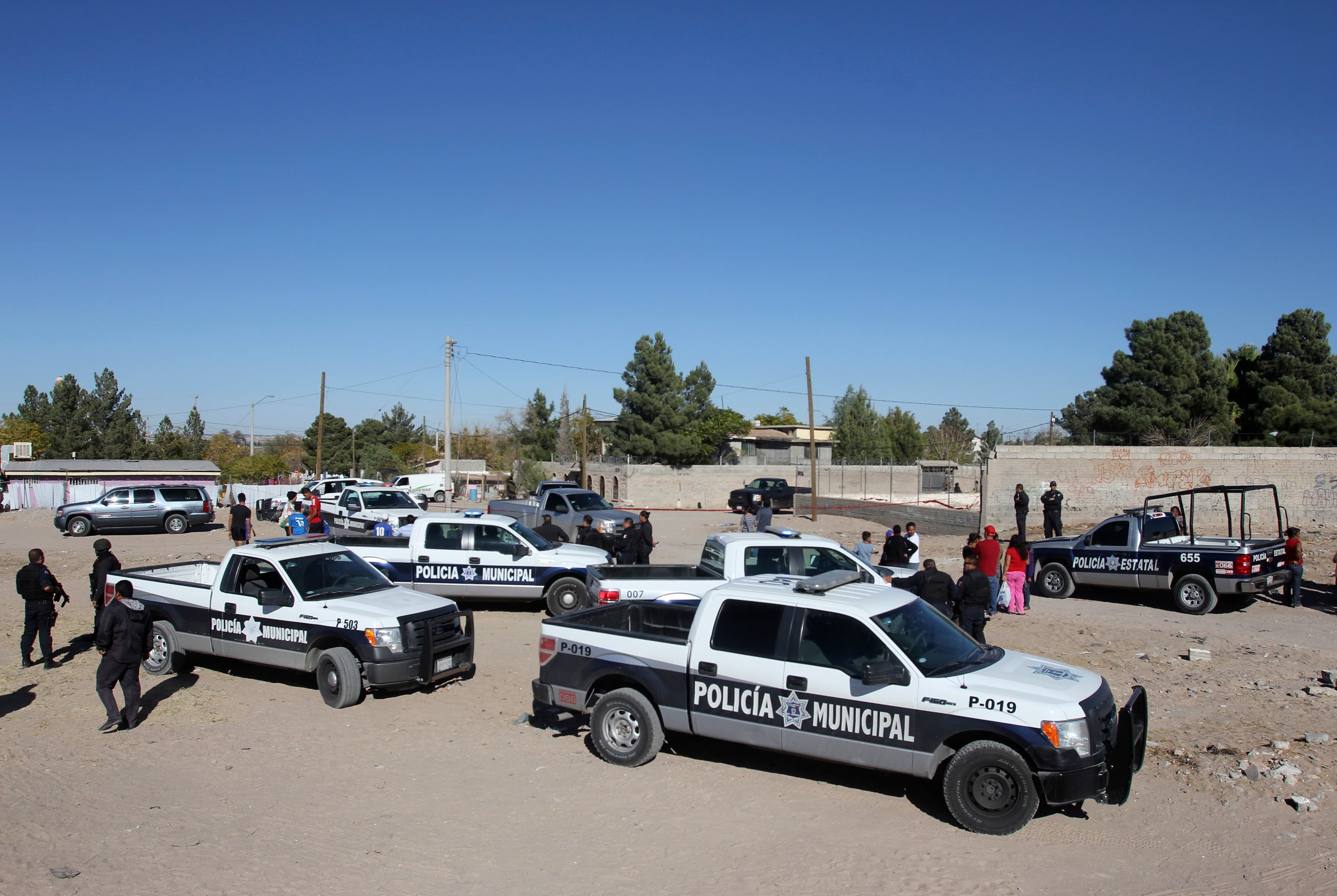 Crime scene in Ciudad Juarez