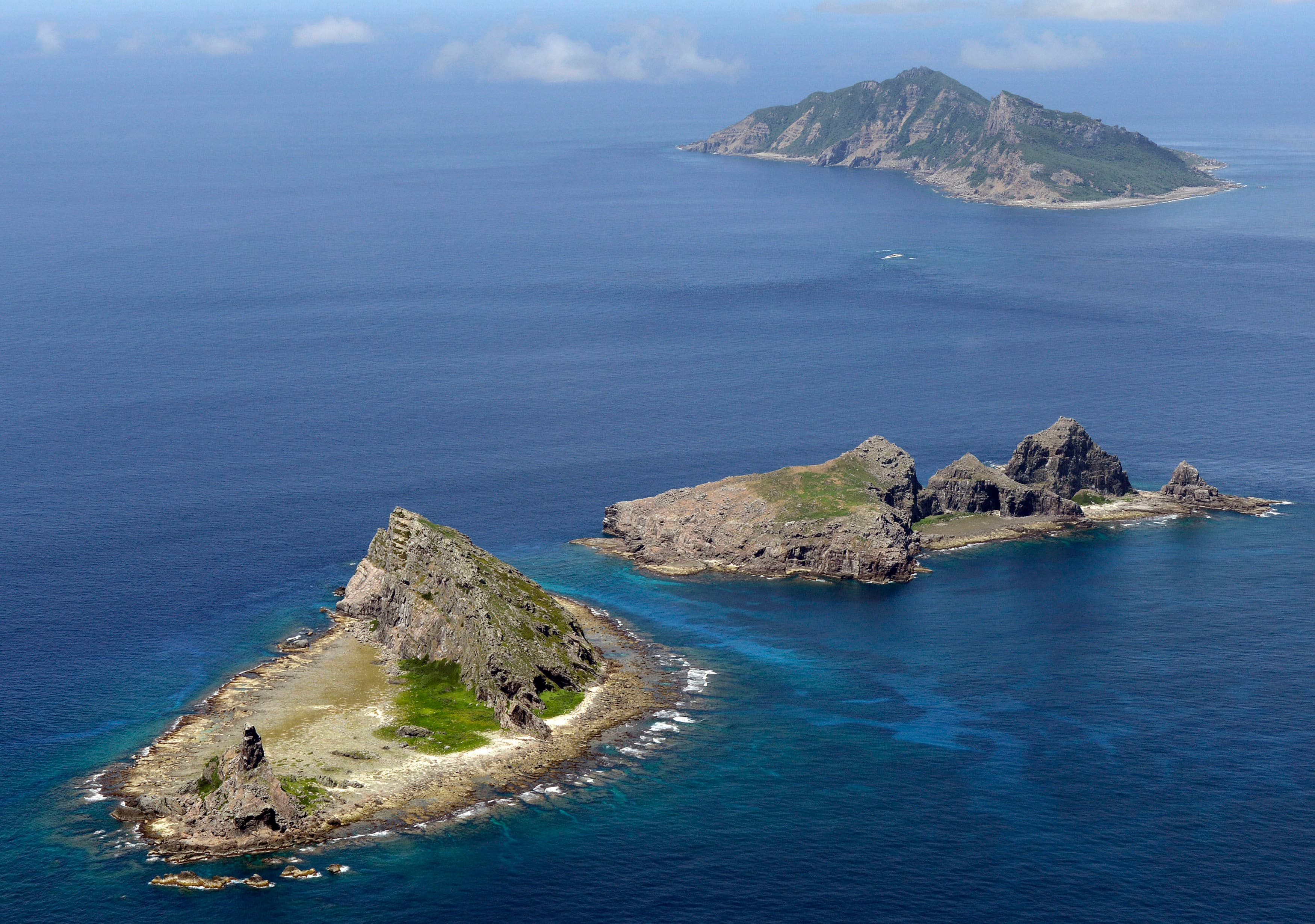 Some of the disputed islands - known as Senkaku in Japan and Diaoyu in China - in the East China Sea.