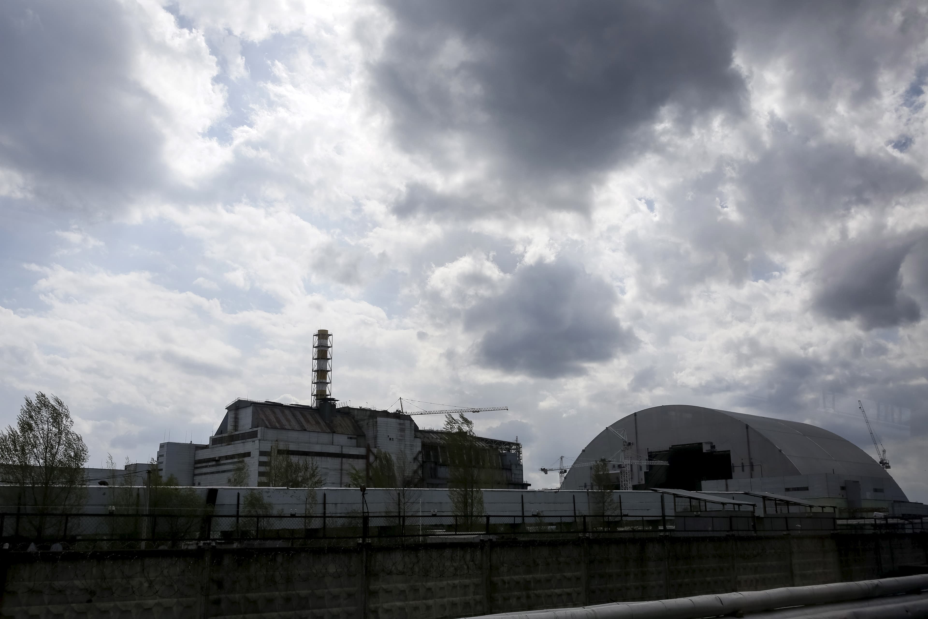 A view of the damaged reactor at Chernobyl, April 2016