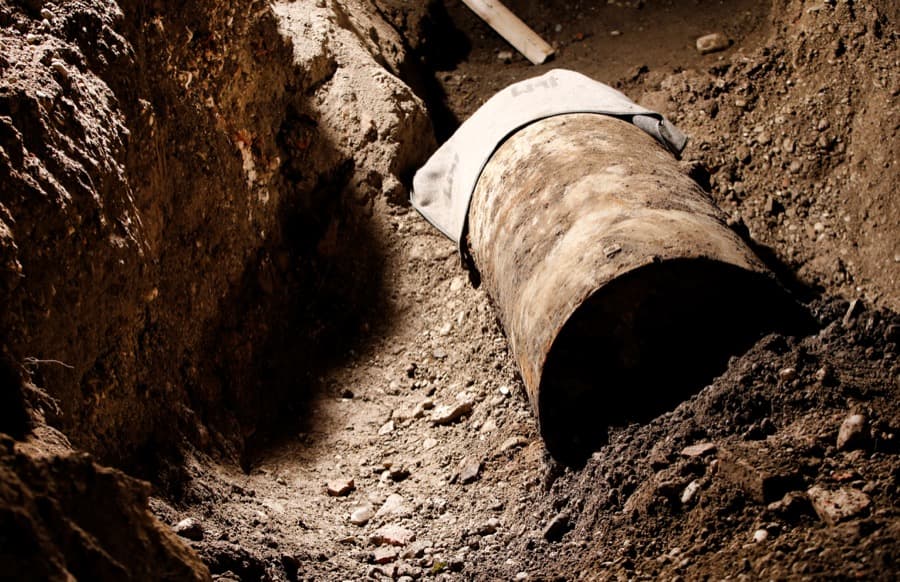 A bomb after deactivation in downtown Augsburg, Germany on Dec. 25. The nearly 2-ton bomb was dropped on Germany by Britain's Royal Air Force during World War II.