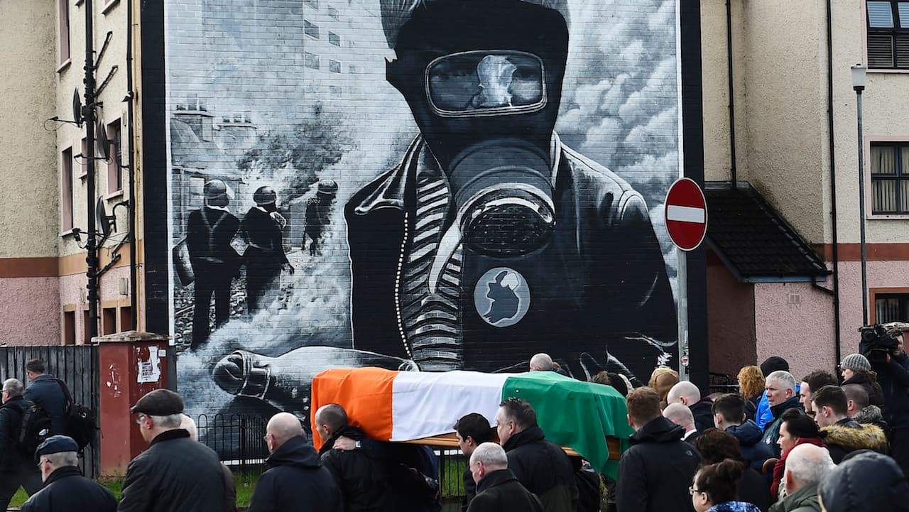 Martin McGuinness coffin