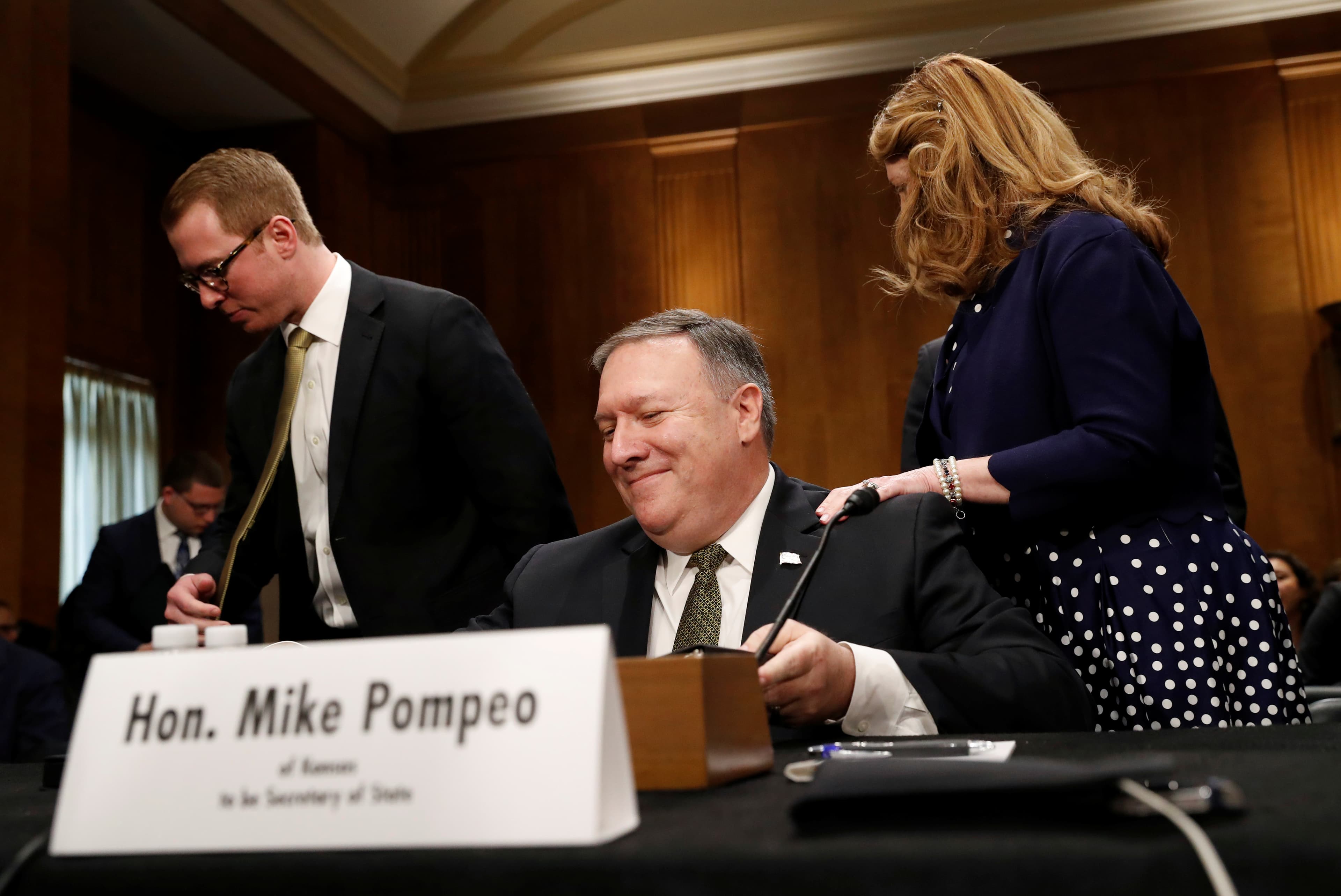 Pompeo at Senate confirmation hearing