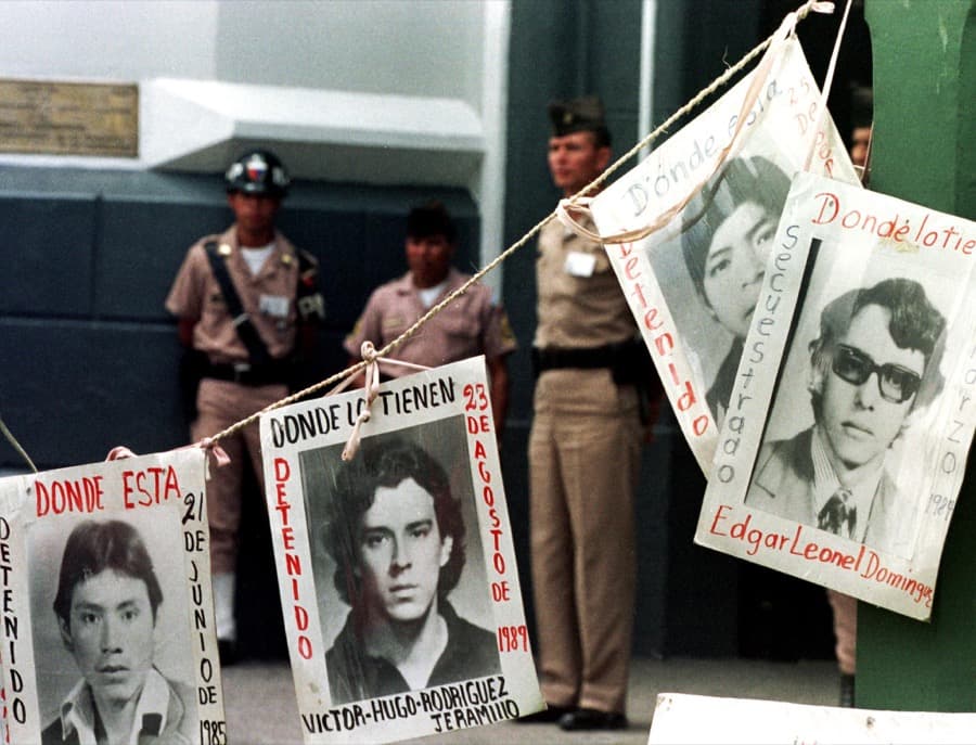 Pictures of those who disappeared during Guatemala's 36-year civil war