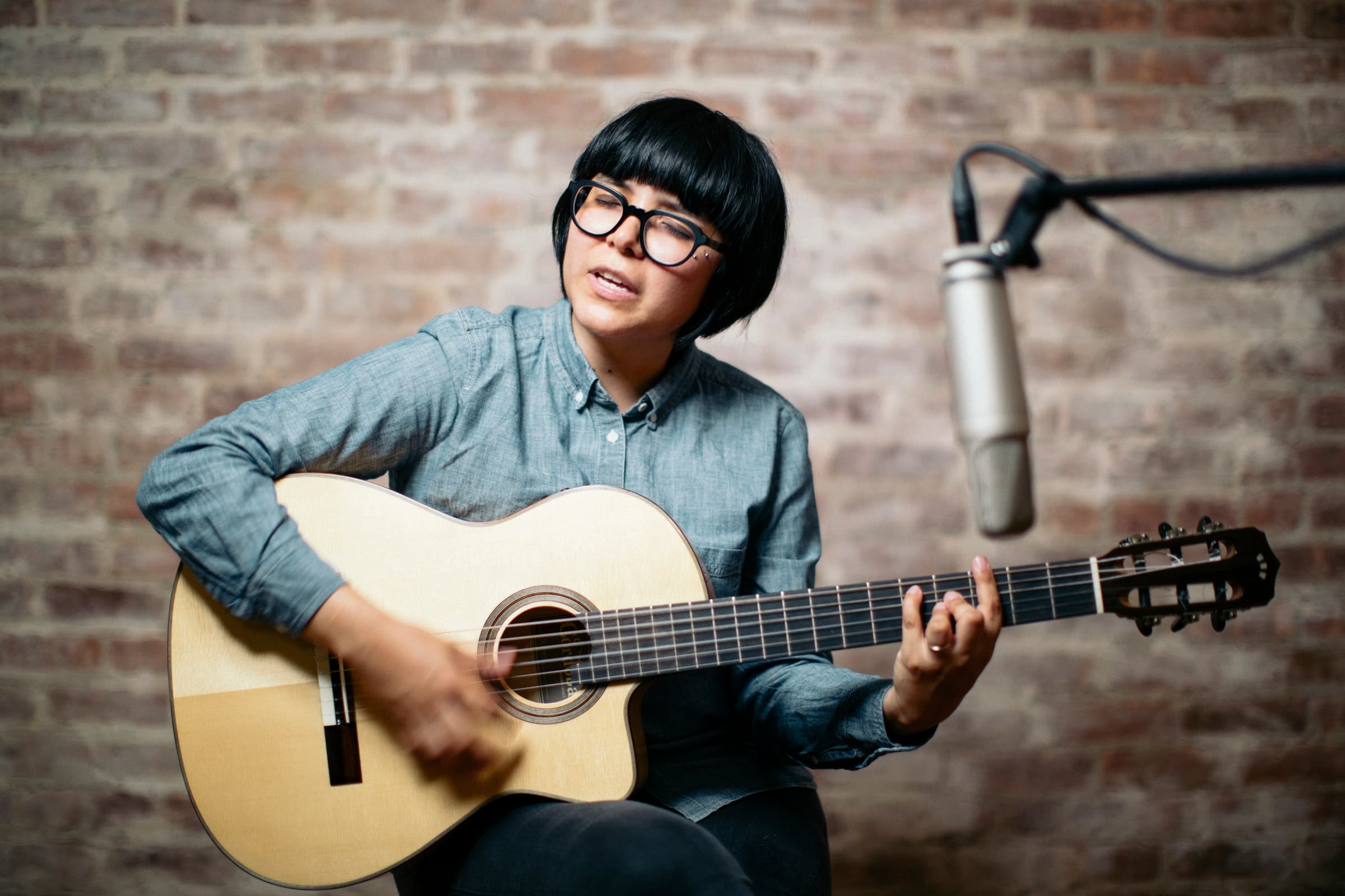 Brooklyn-based singer Renee Goust.