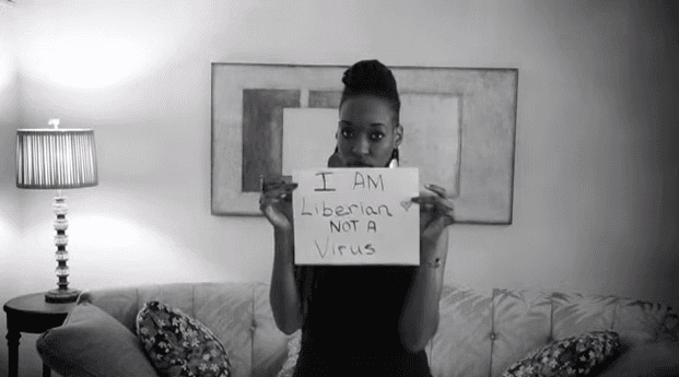 Liberian American Shoana Solomon started a campaign called "I am a Liberian, not a virus," to combat the stigma of Ebola.