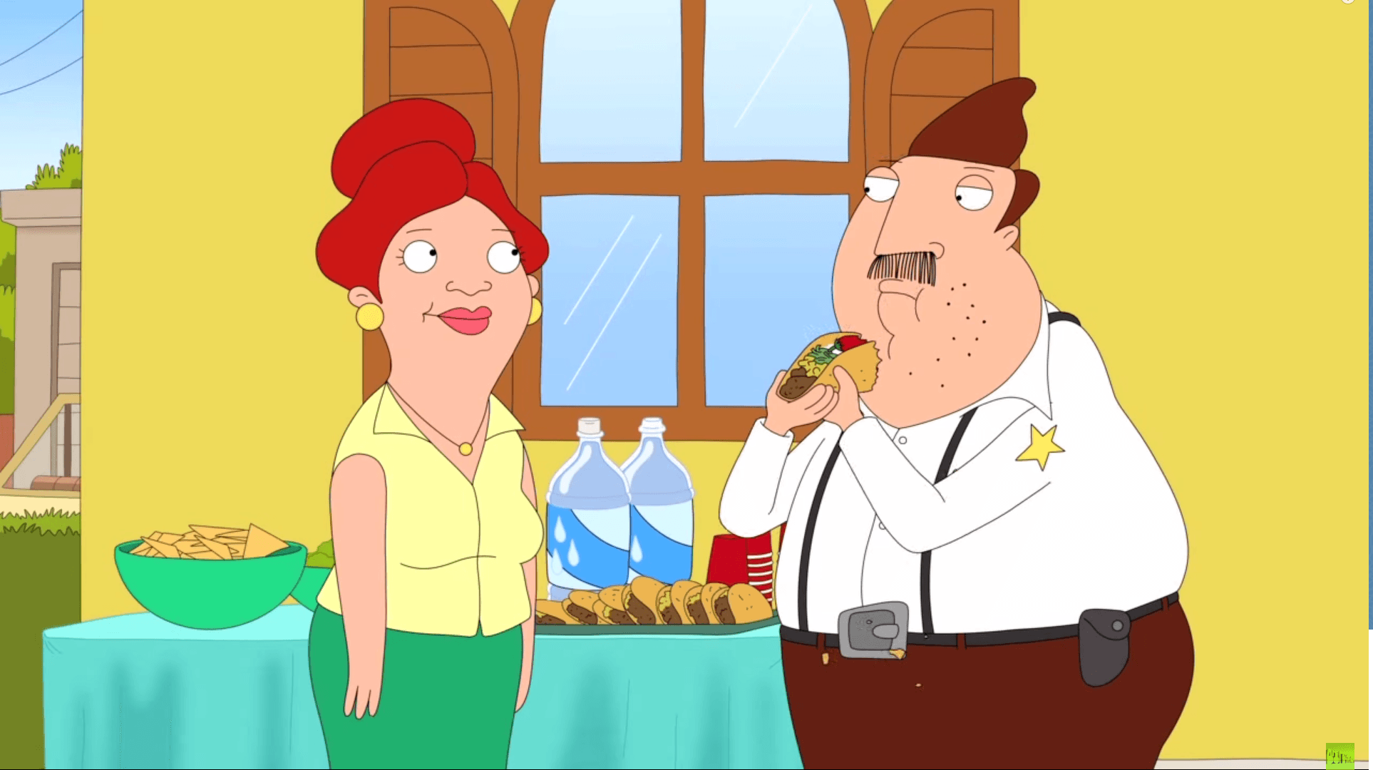 A scene from the upcoming Fox animated series, "Bordertown."