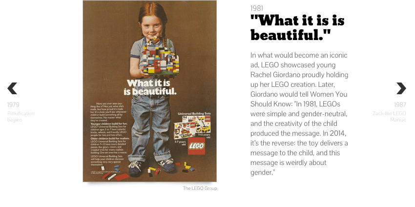 LEGO timeline screenshot 2