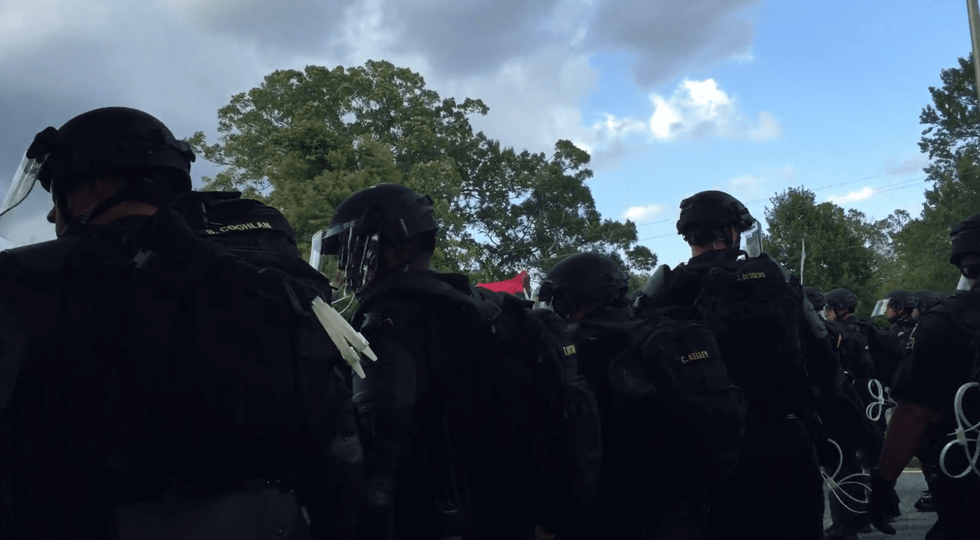 Protest police zip ties