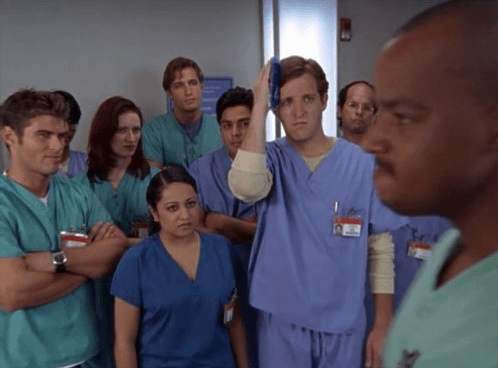 A scene from Scrubs