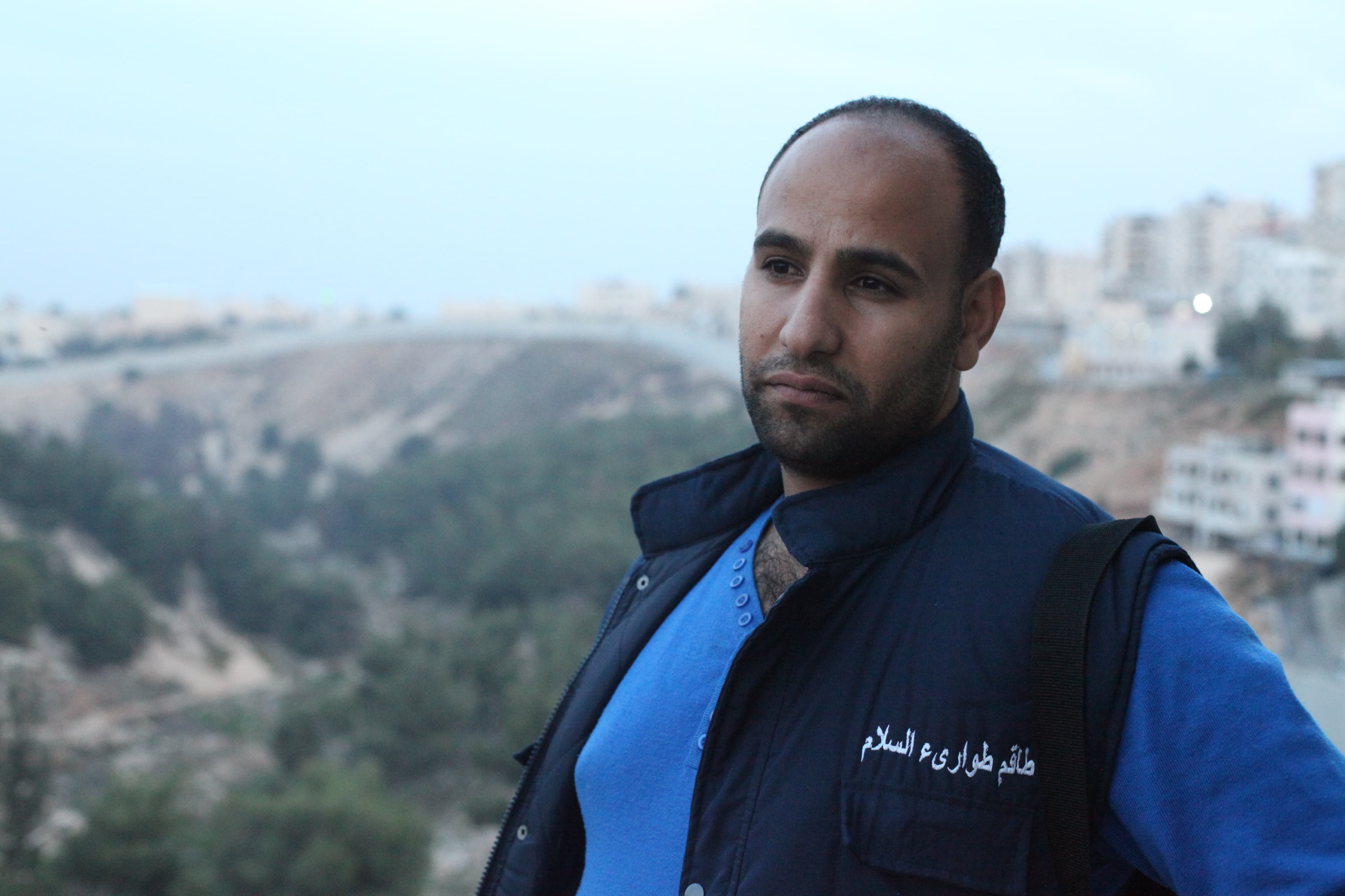 Baha Nababta in the Shuafat refugee camp in November 2014. He devoted his life to improving the camp before he was shot to death this year.