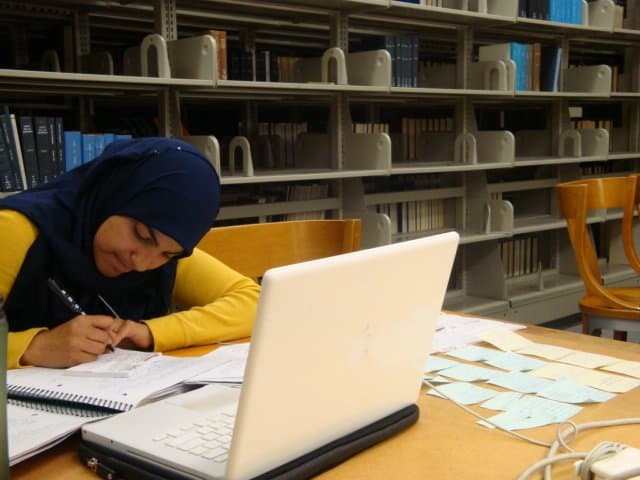 Sumaya Albgal, the daughter of immigrants from Yemen, is a student at the University of California, Hastings College of the Law.