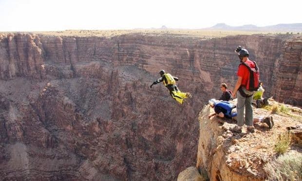 "Sunshine Superman" tells the story of Carl Boenish and his team of filmmaker-jumpers, including his wife, Jean Boenish.
