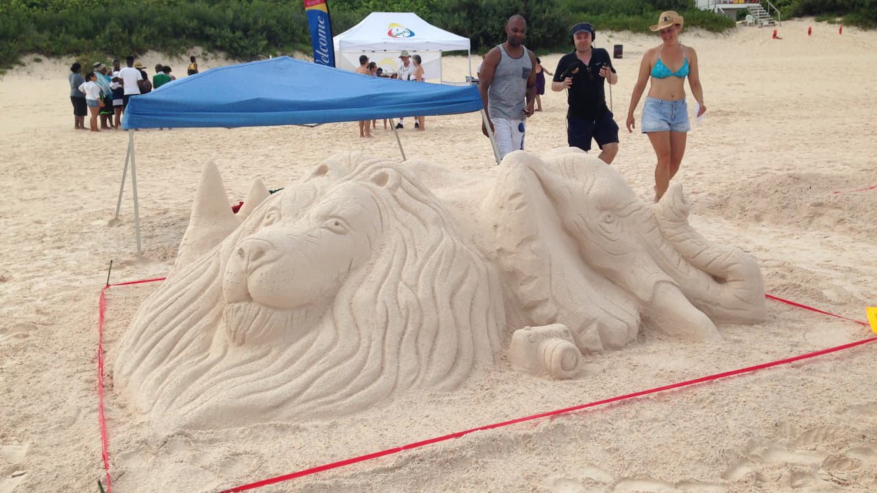 The winning sculpture — "Treasures not trophies."