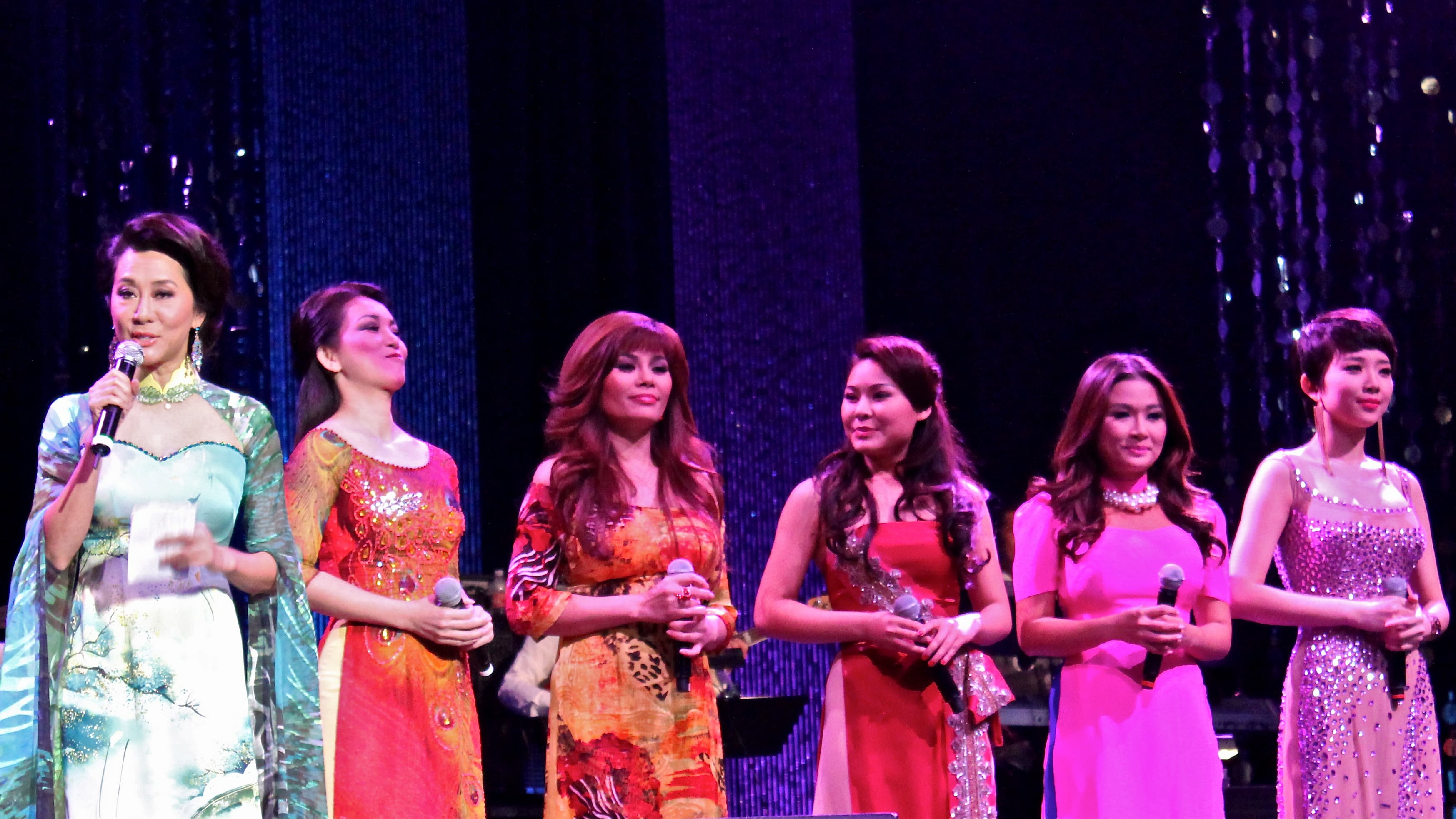 Nguyen Cao Ky Duyen, left, is the long-time emcee of the "Paris by Night" show. She is also the daughter of Nguyen Cao Ky, the former South Vietnam leader.