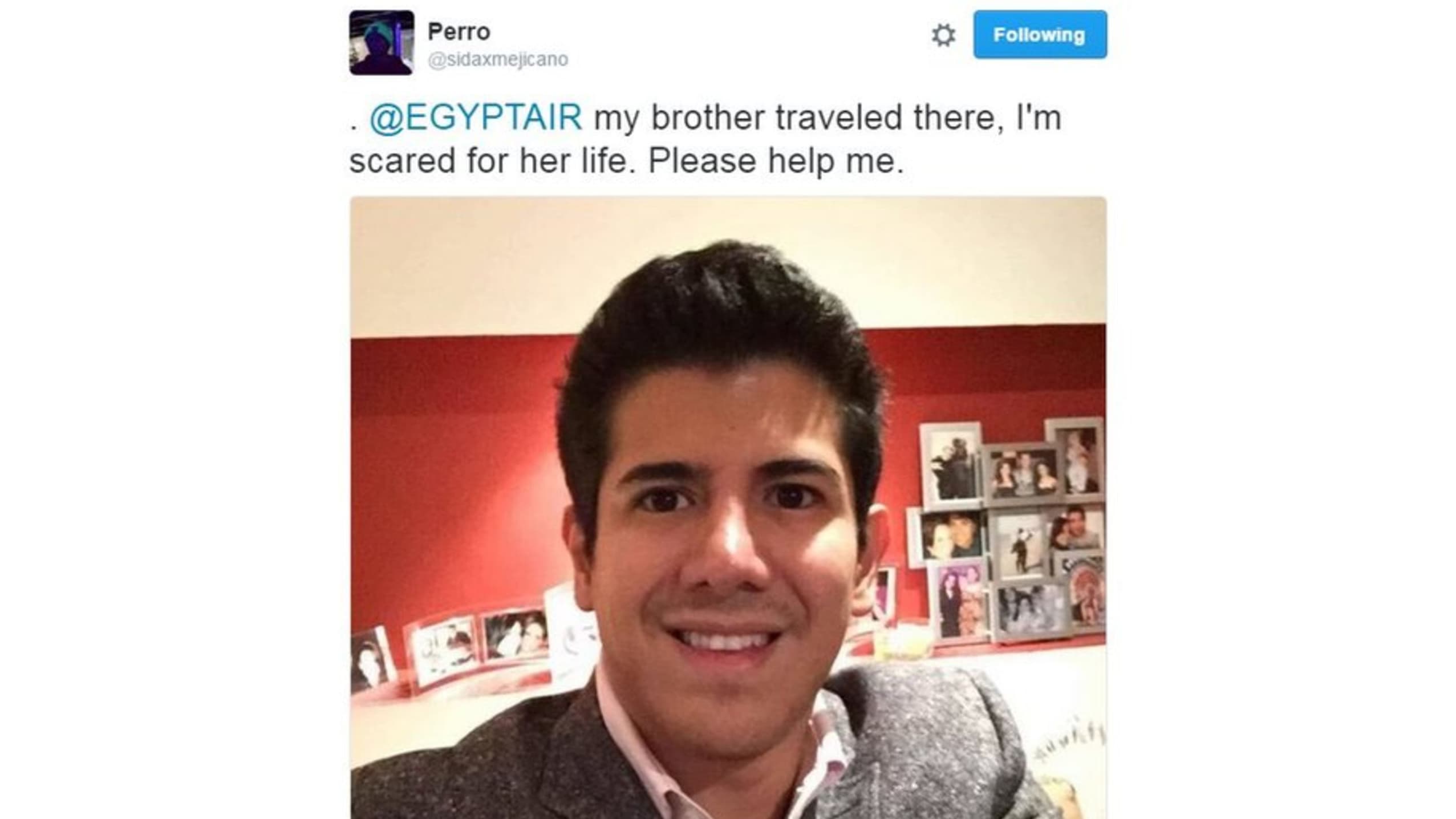 This man has been the victim of cyber harassment.