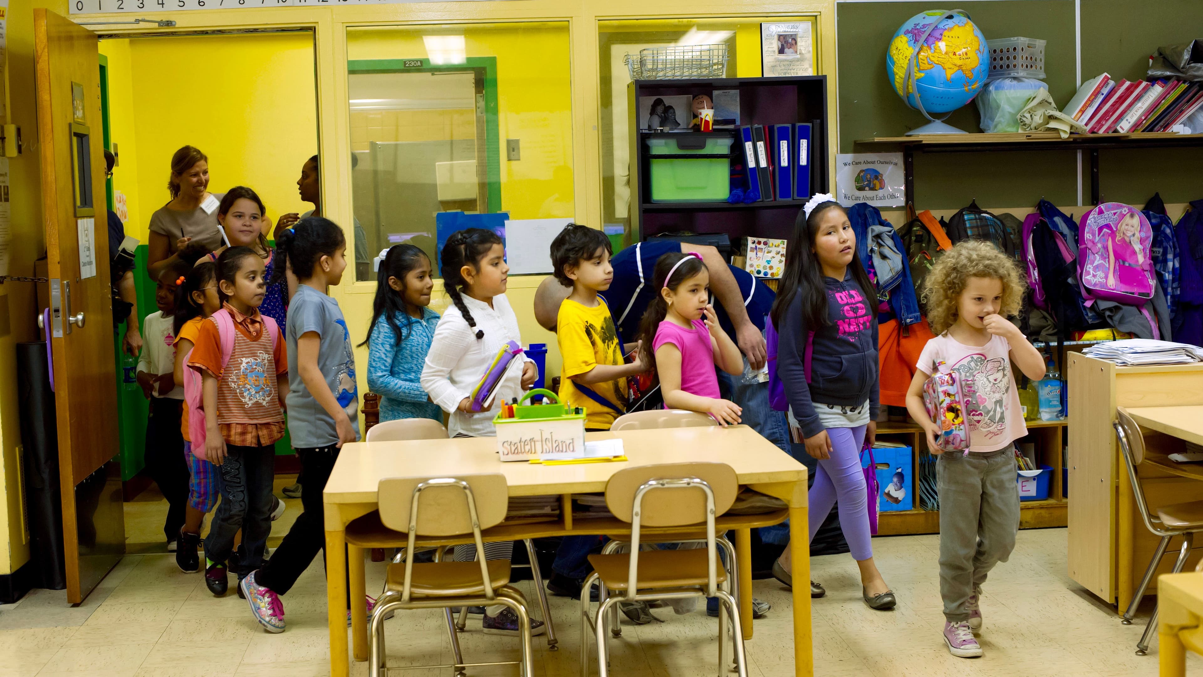 First and second grade Arabic class in New York