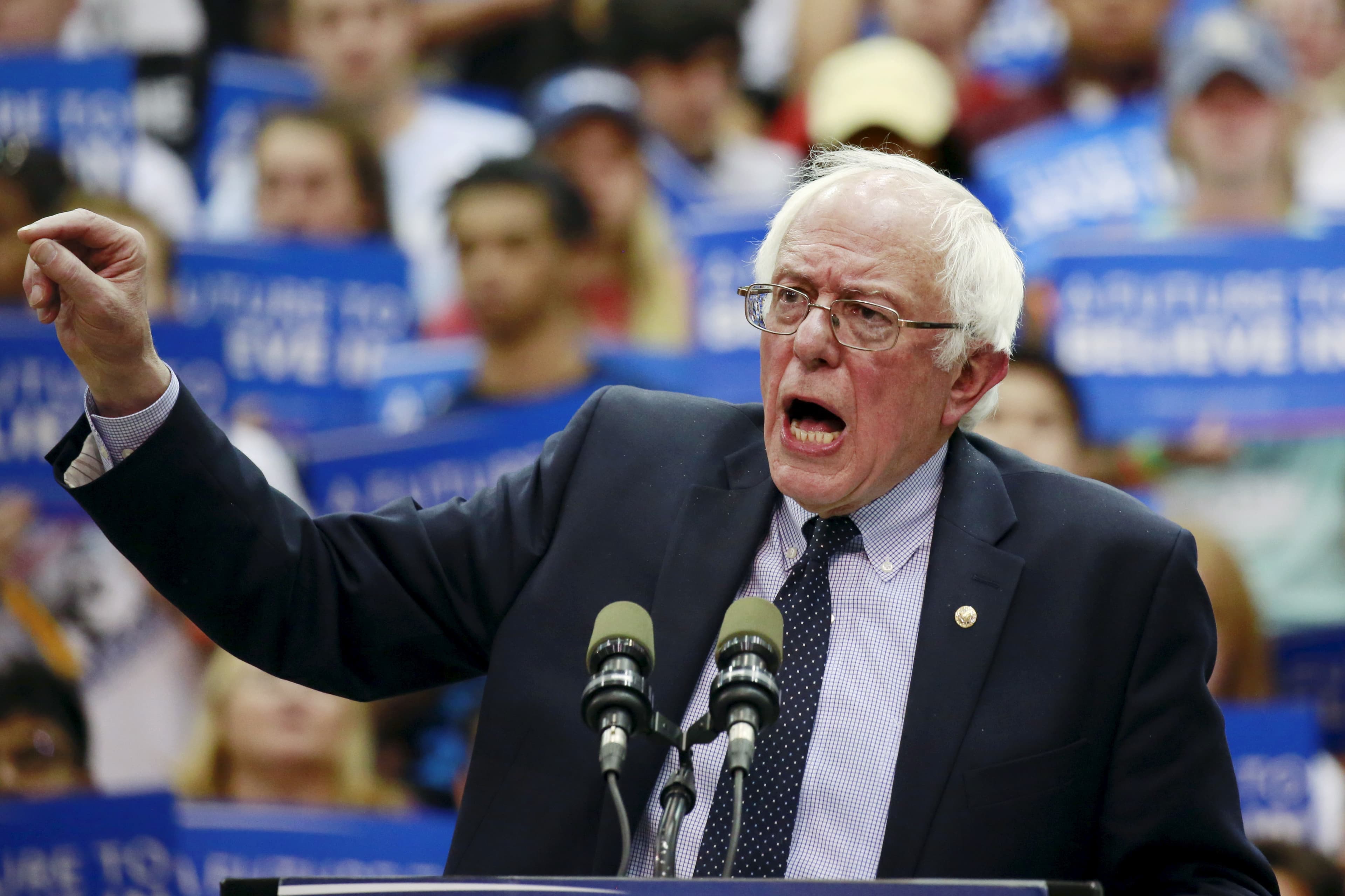 US presidential candidate Bernie Sanders