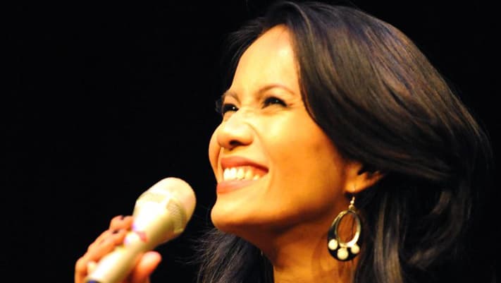 Filipino-American jazz singer Charmaine Clamor.