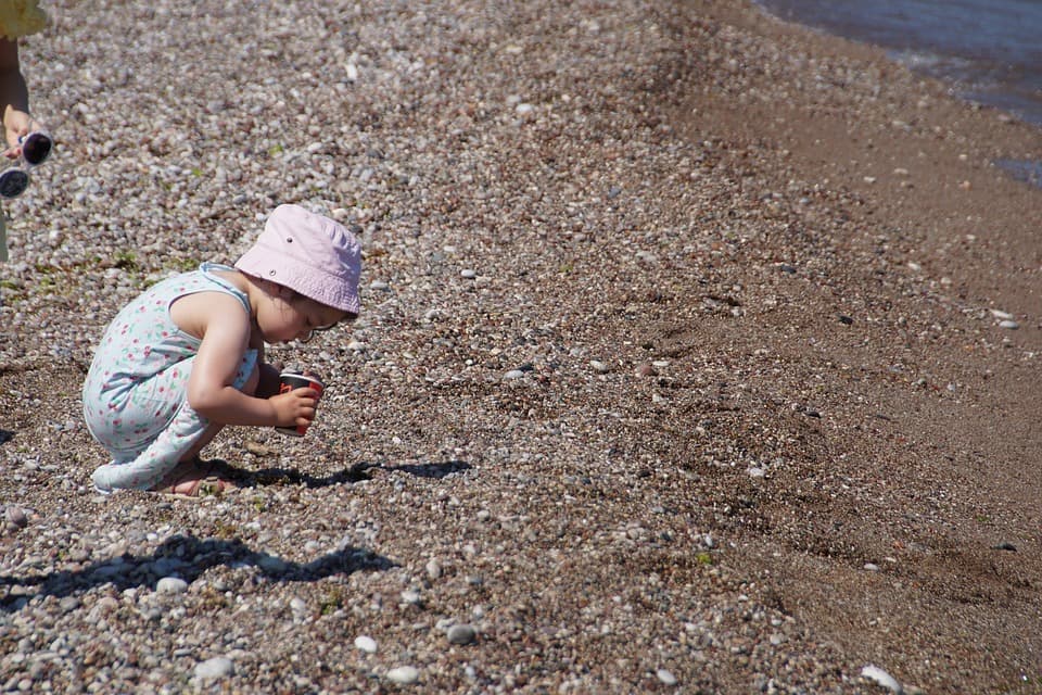 Child on beach