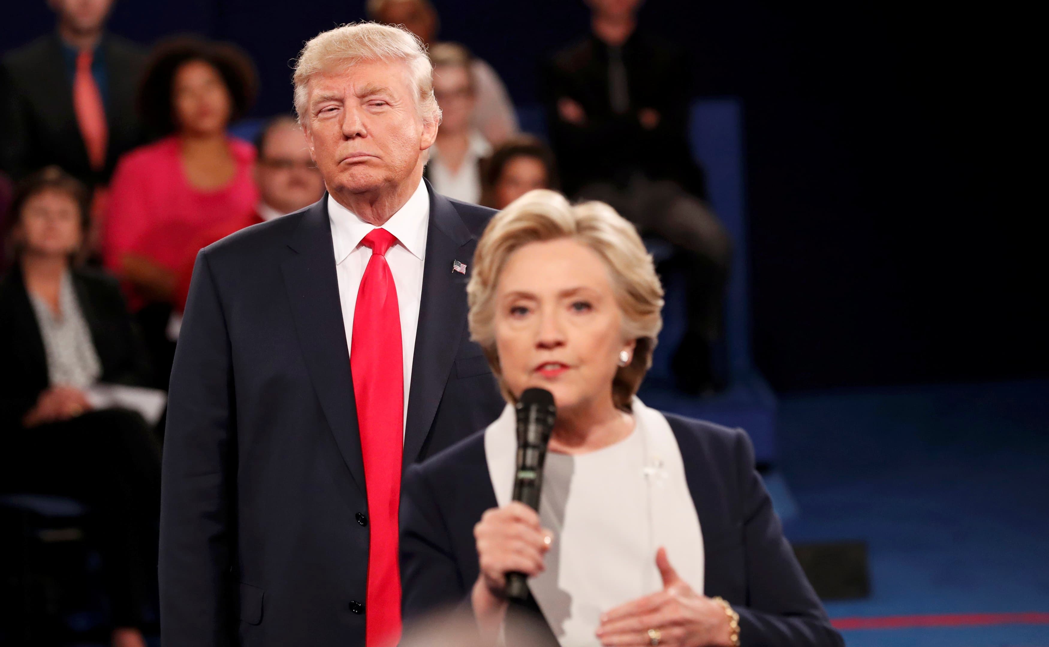 Republican US presidential nominee Donald Trump and Democratic nominee Hillary Clinton