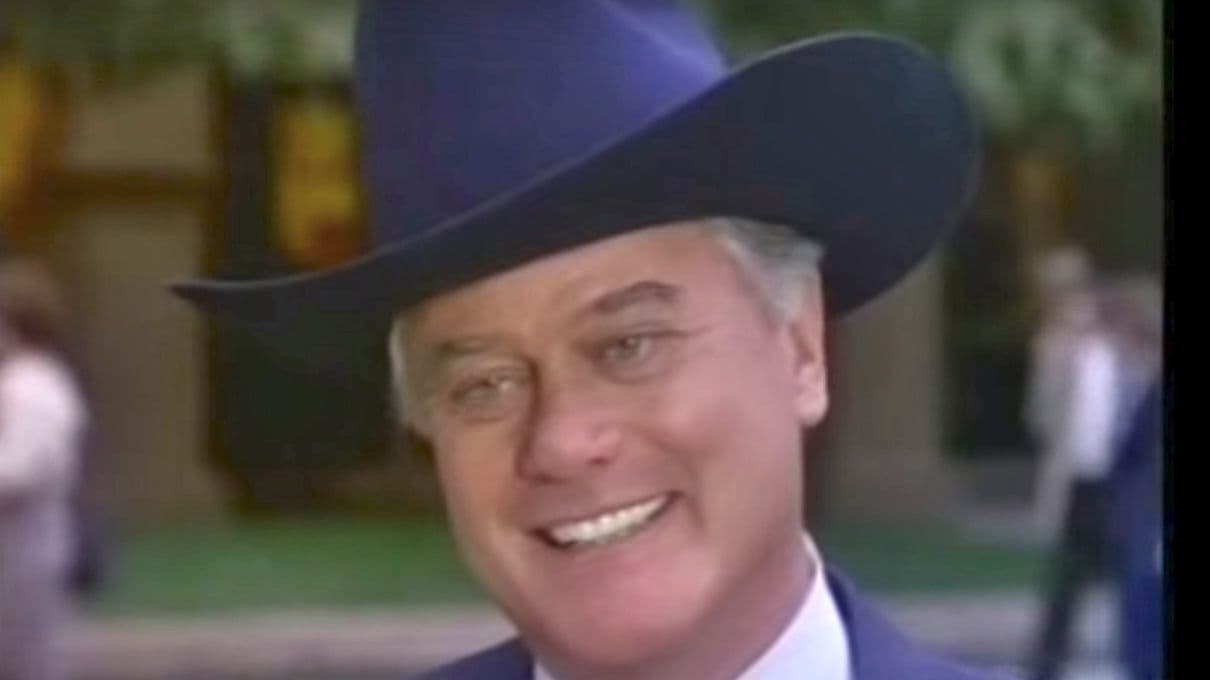 Larry Hagman at JR in Dallas, watched around the world.