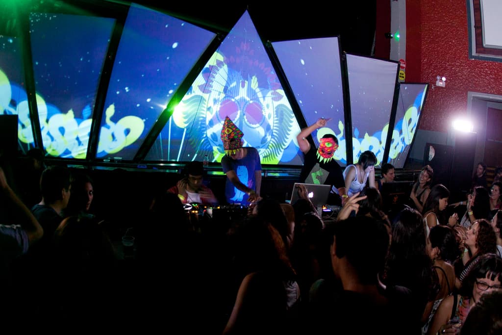 The band Dengue Dengue Dengue! performs a set